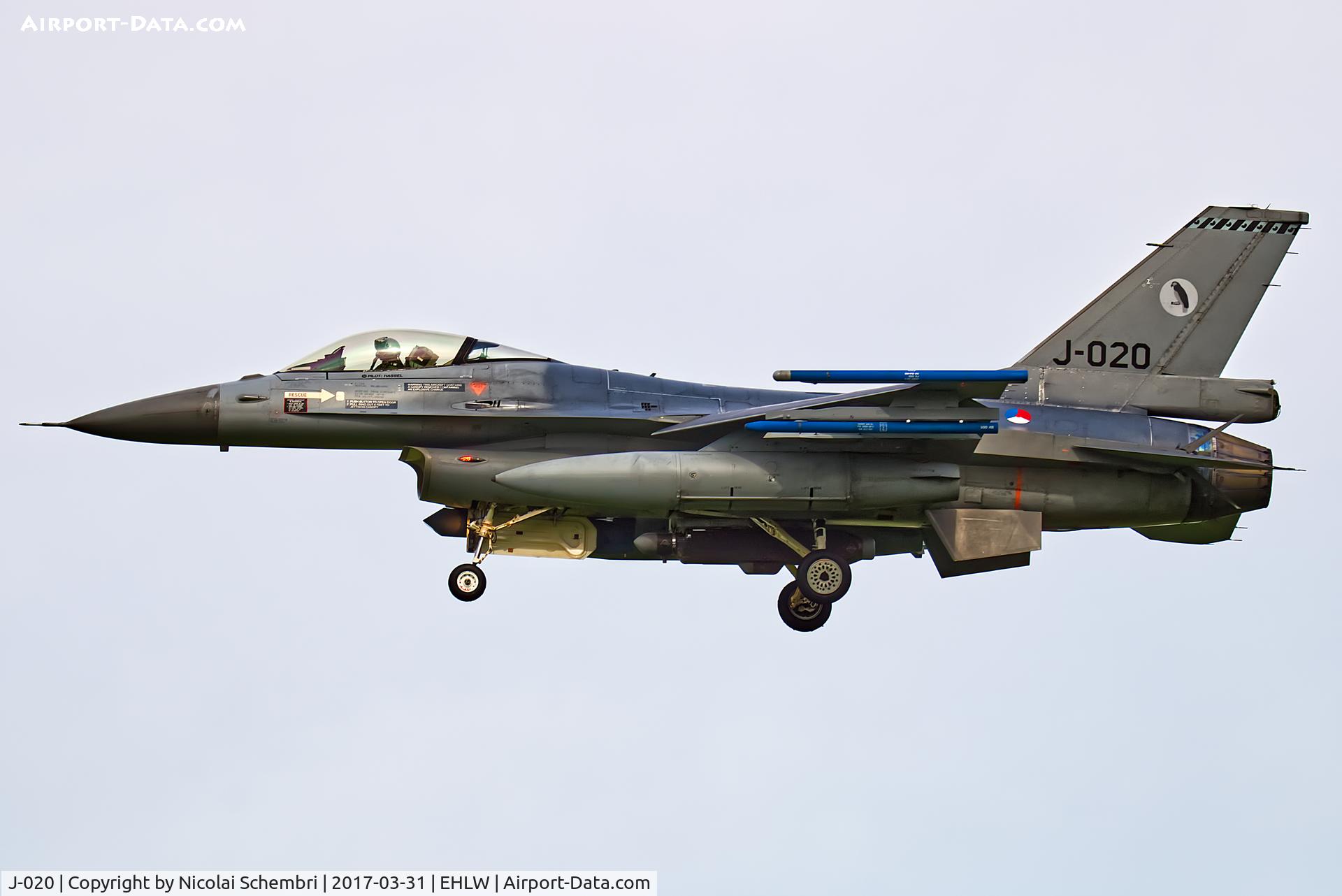 J-020, General Dynamics F-16AM Fighting Falcon C/N 6D-176, Operation Frisian Flag 2017