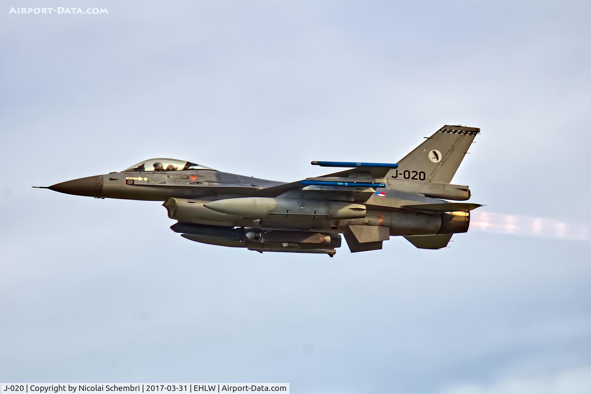 J-020, General Dynamics F-16AM Fighting Falcon C/N 6D-176, Operation Frisian Flag 2017