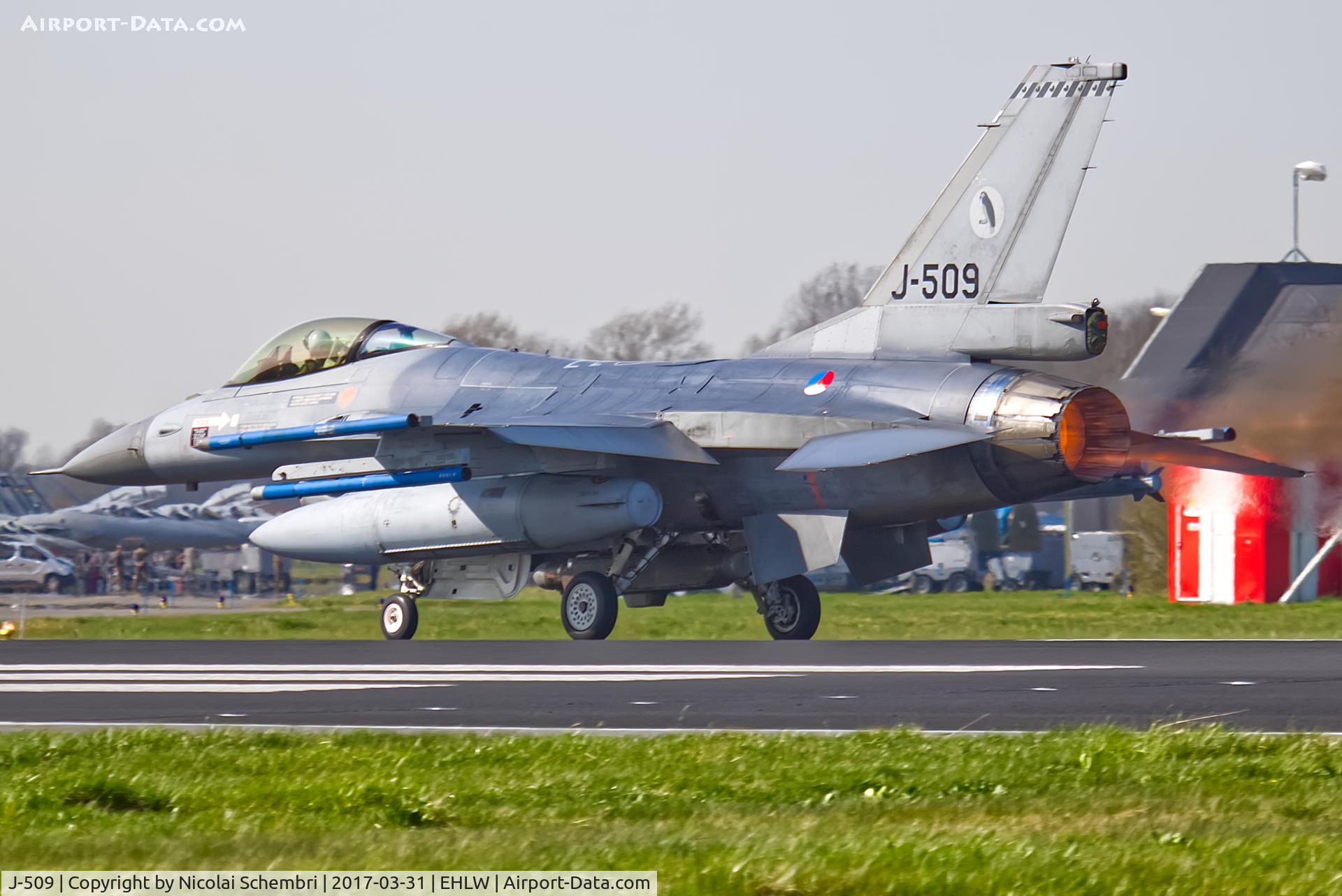J-509, General Dynamics F-16AM Fighting Falcon C/N 6D-148, Operation Frisian Flag 2017
