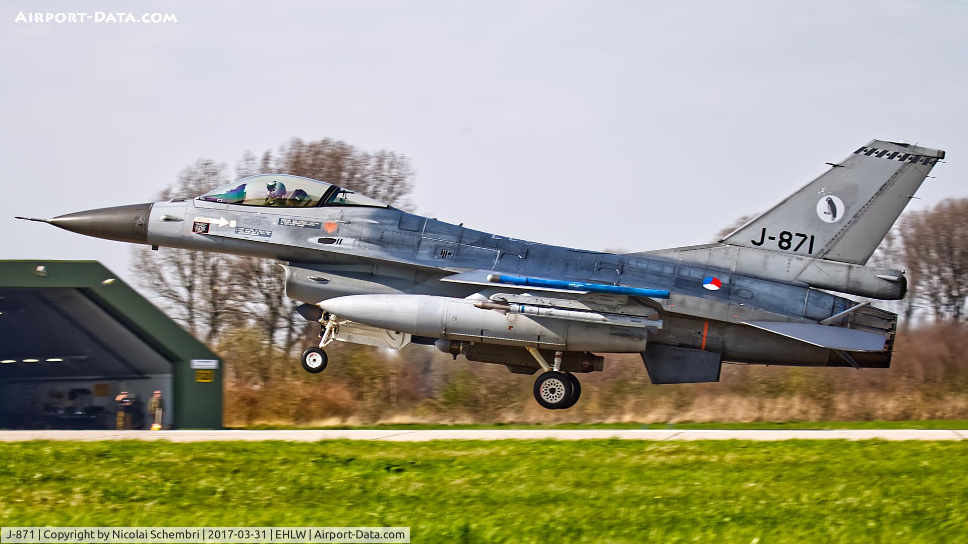 J-871, Fokker F-16AM Fighting Falcon C/N 6D-88, Operation Frisian Flag 2017