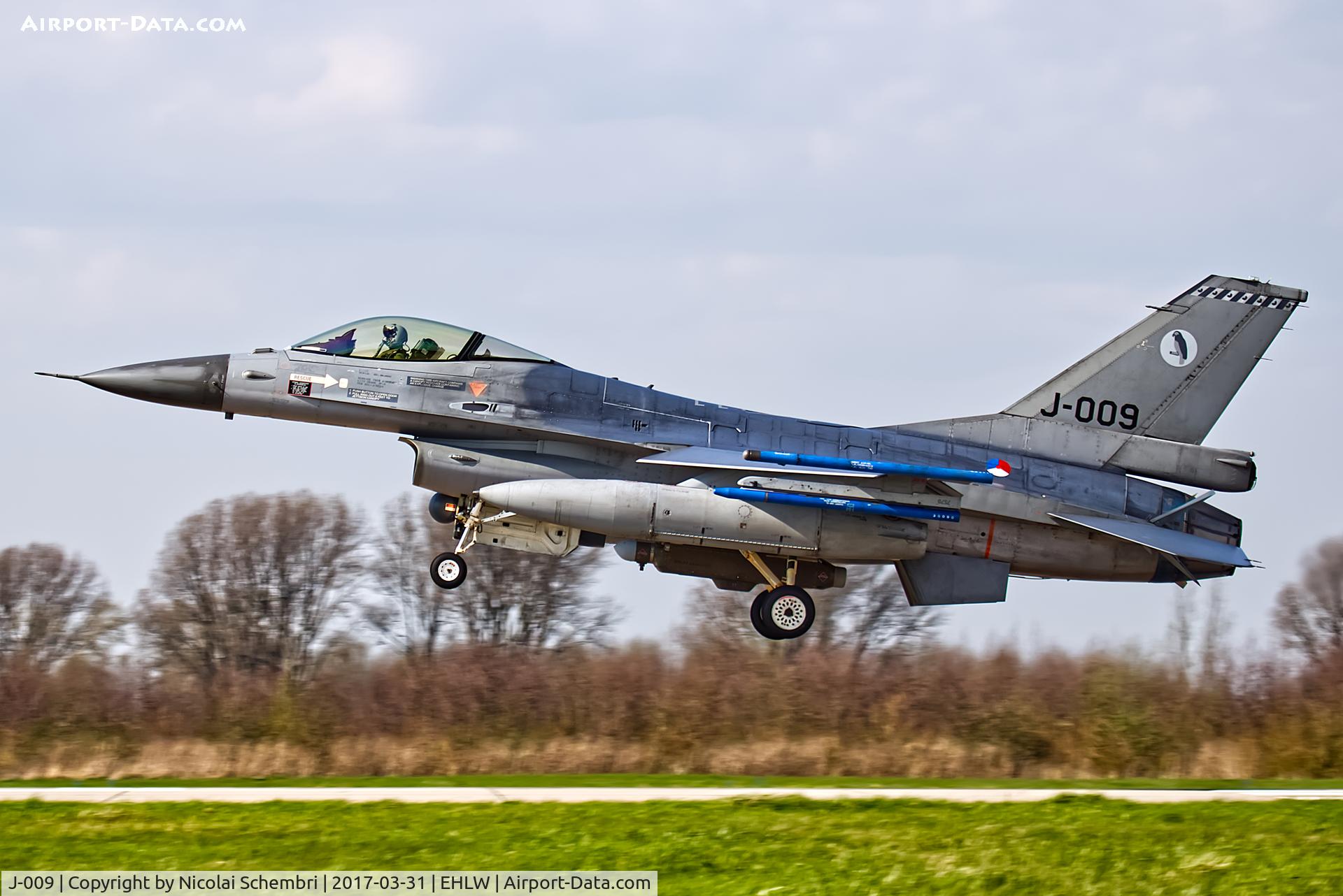J-009, 1990 General Dynamics F-16A Fighting Falcon C/N 6D-165, Operation Frisian Flag 2017