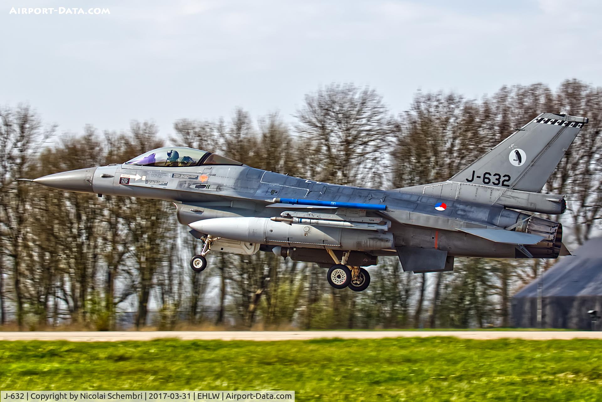 J-632, General Dynamics F-16A Fighting Falcon C/N 6D-64, Operation Frisian Flag 2017
