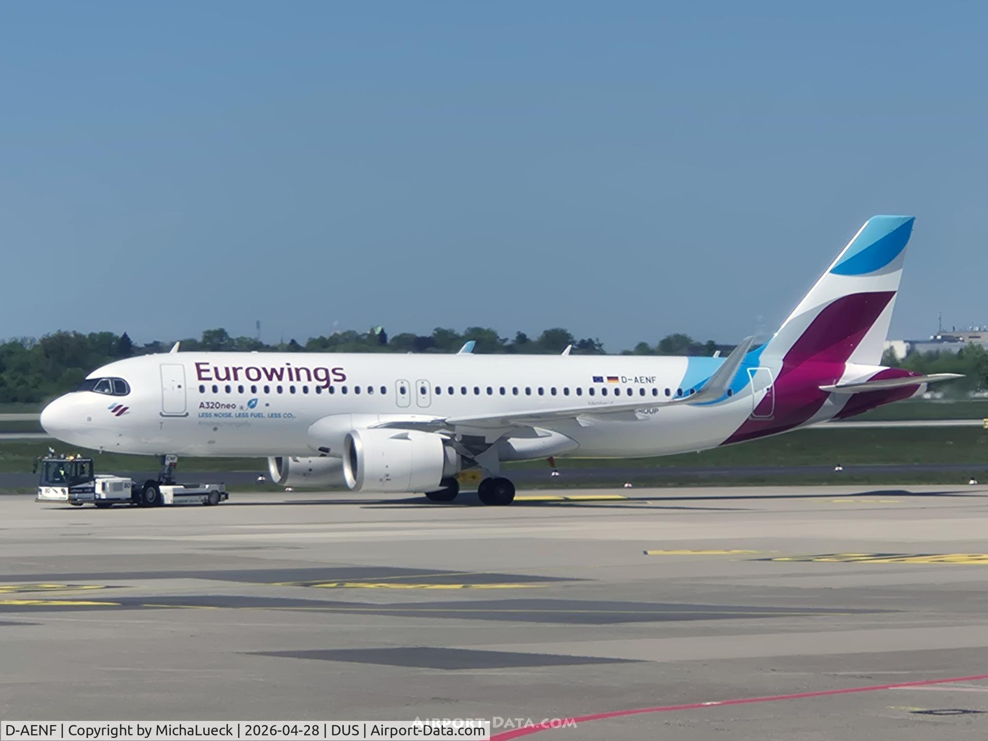 D-AENF, 2022 Airbus A320-251N C/N 10674, At Lohausen