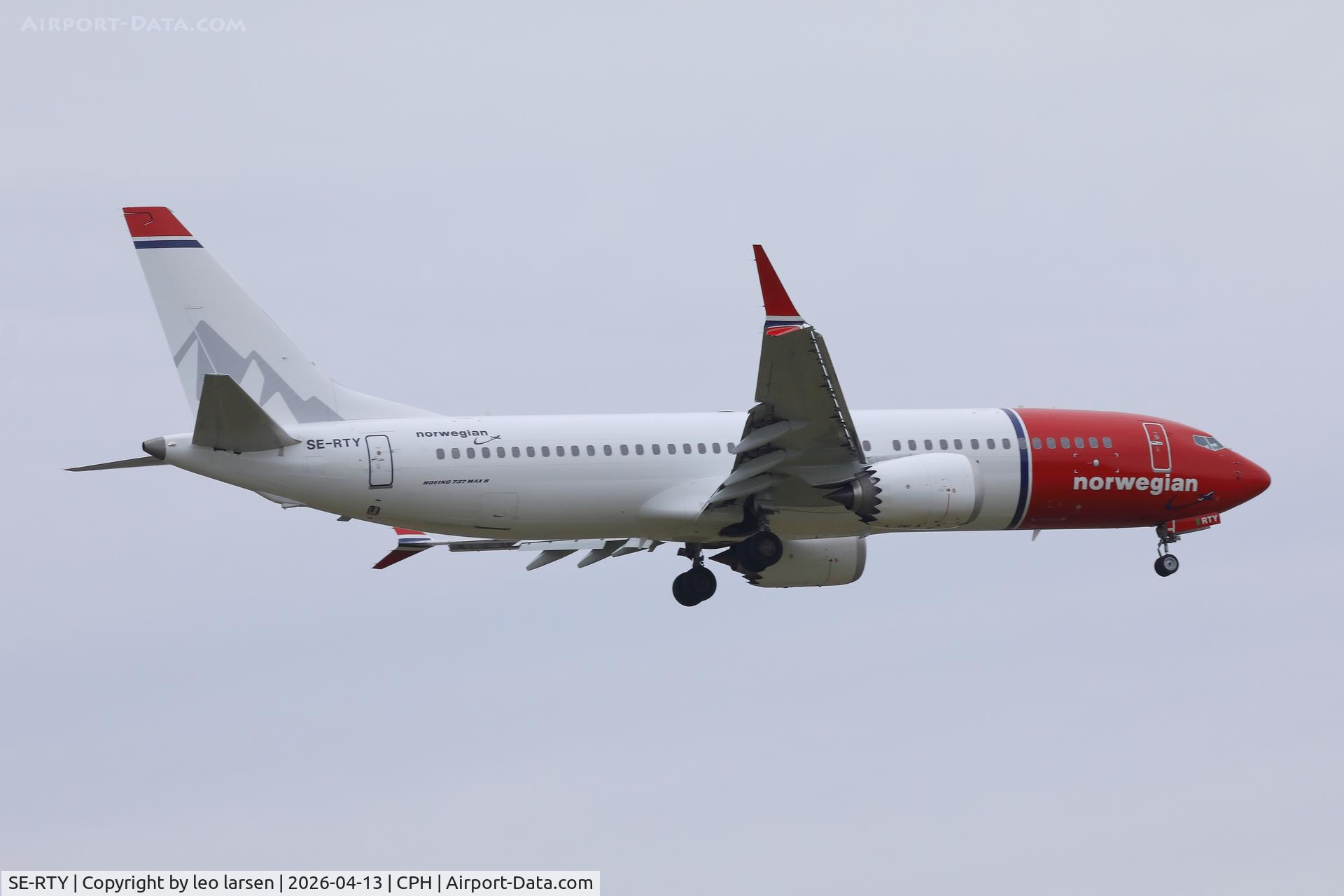 SE-RTY, 2025 Boeing 737-8MAX C/N 62921, Copenhagen  13.4.2026