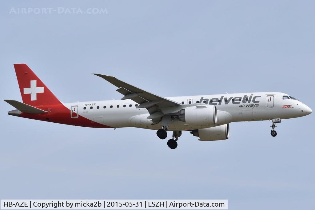 HB-AZE, 2020 Embraer 190-E2 (ERJ-190-300) C/N 19020038, Landing