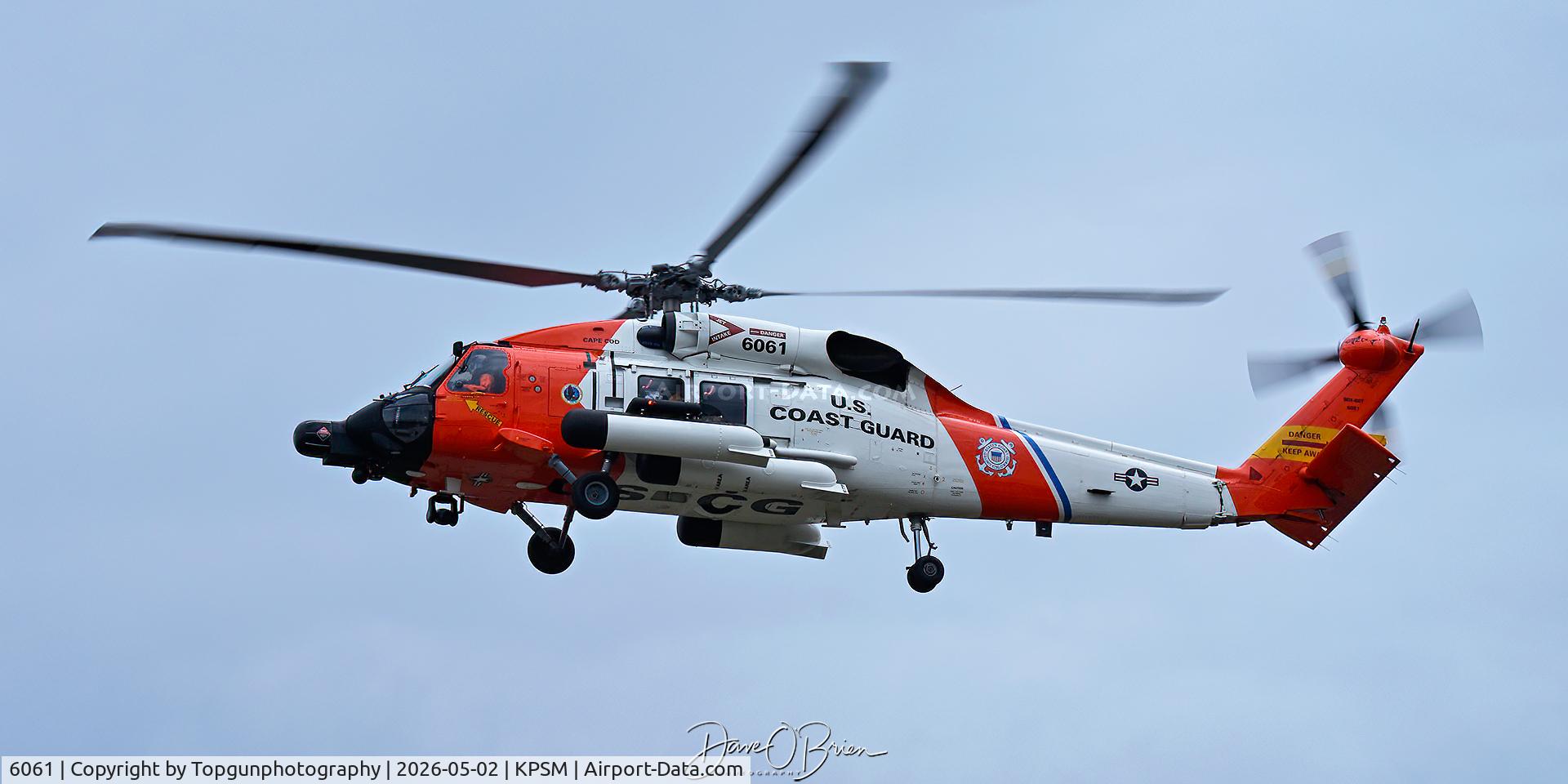 6061, Sikorsky MH-60T Jayhawk C/N 61, Jayhawk out of Cape Cod MA stopping in for fuel