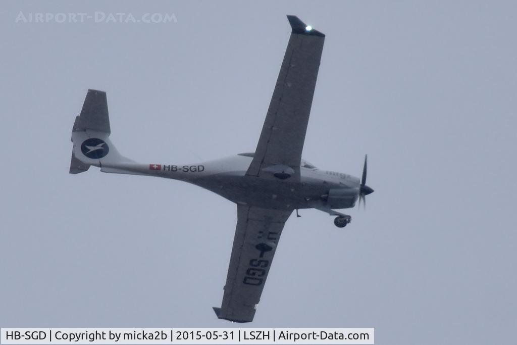 HB-SGD, 2015 Diamond DA 40 NG C/N 40.N287, In flight