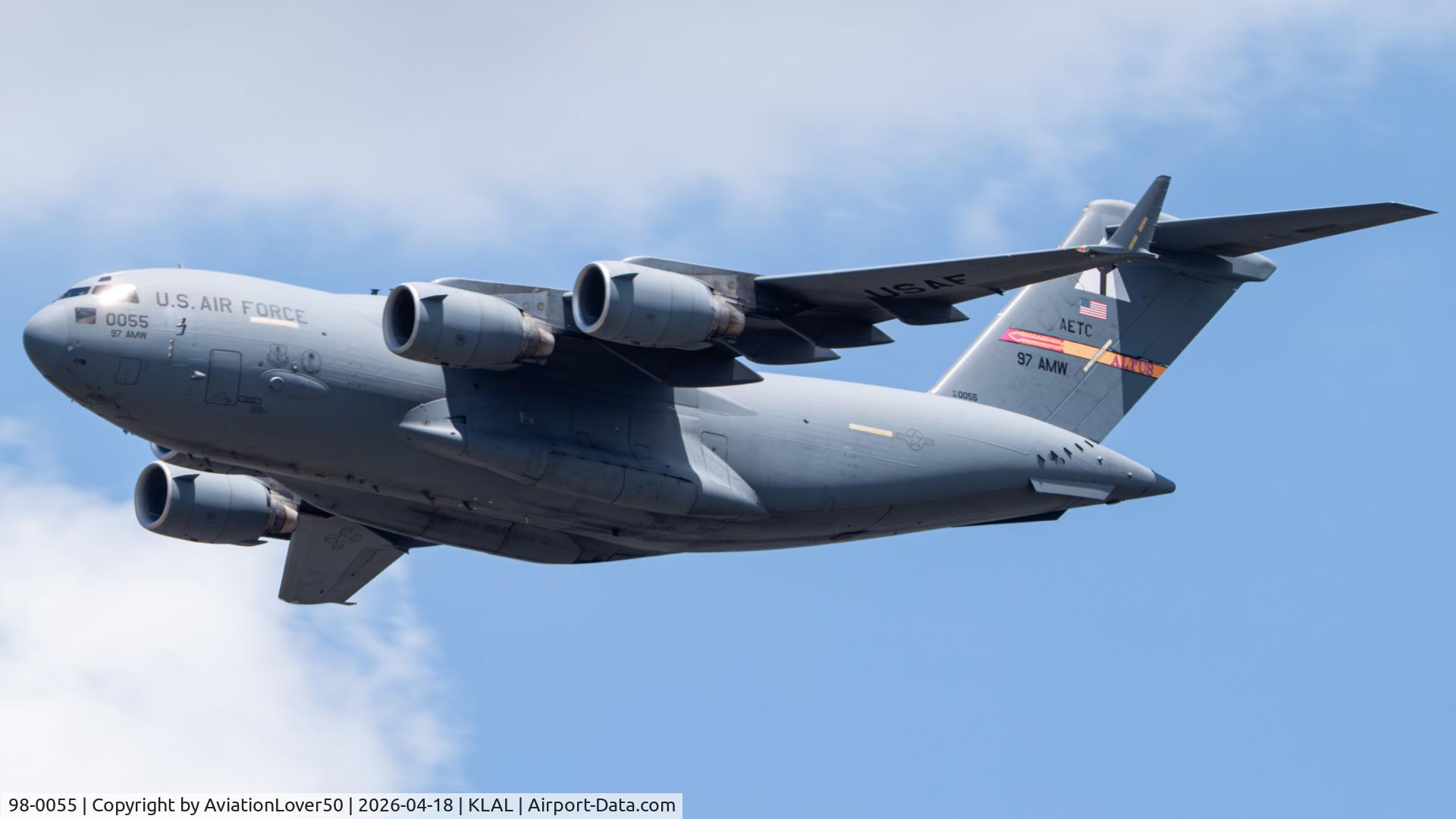 98-0055, 1998 Boeing C-17A Globemaster III, c/n F-58/P-55, C-17A