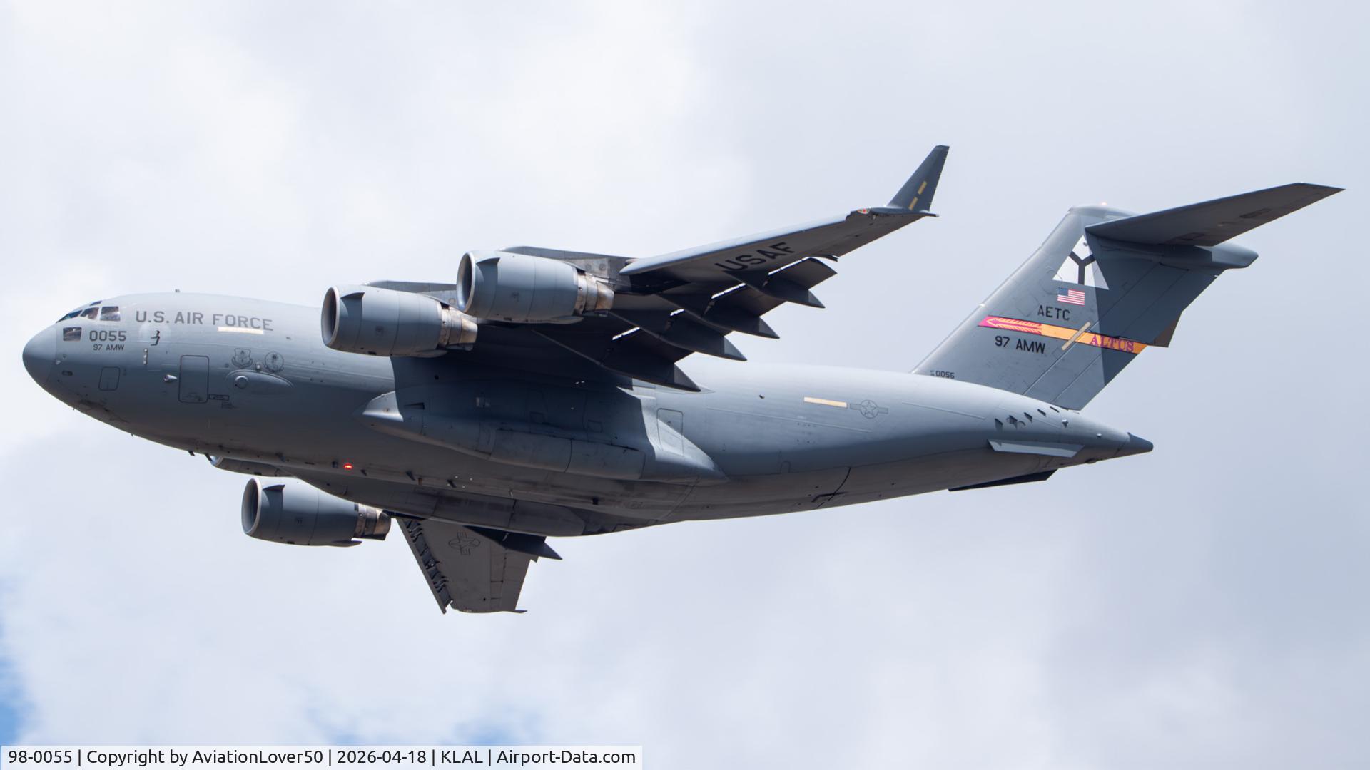 98-0055, 1998 Boeing C-17A Globemaster III, c/n F-58/P-55, C-17A