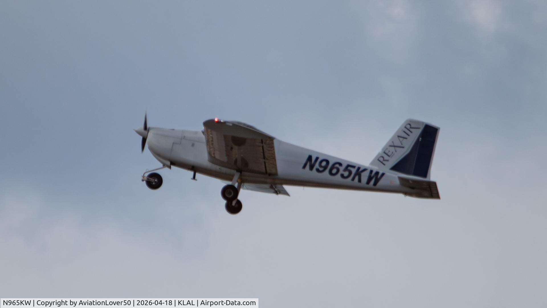 N965KW, 2023 Vans RV-12IS C/N 12145, Rexair RV-12