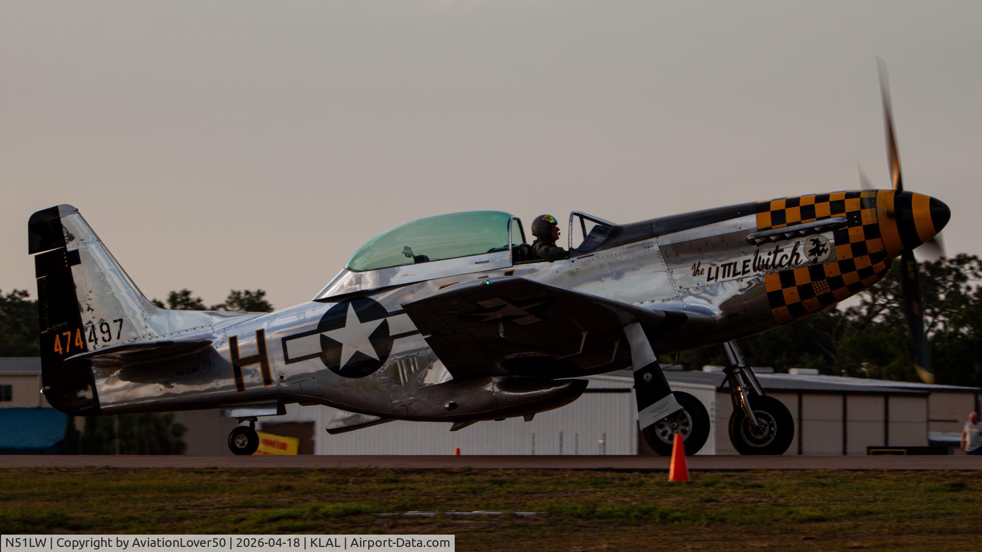 N51LW, 1962 North American P-51D Mustang C/N 122-41037, P-51D
