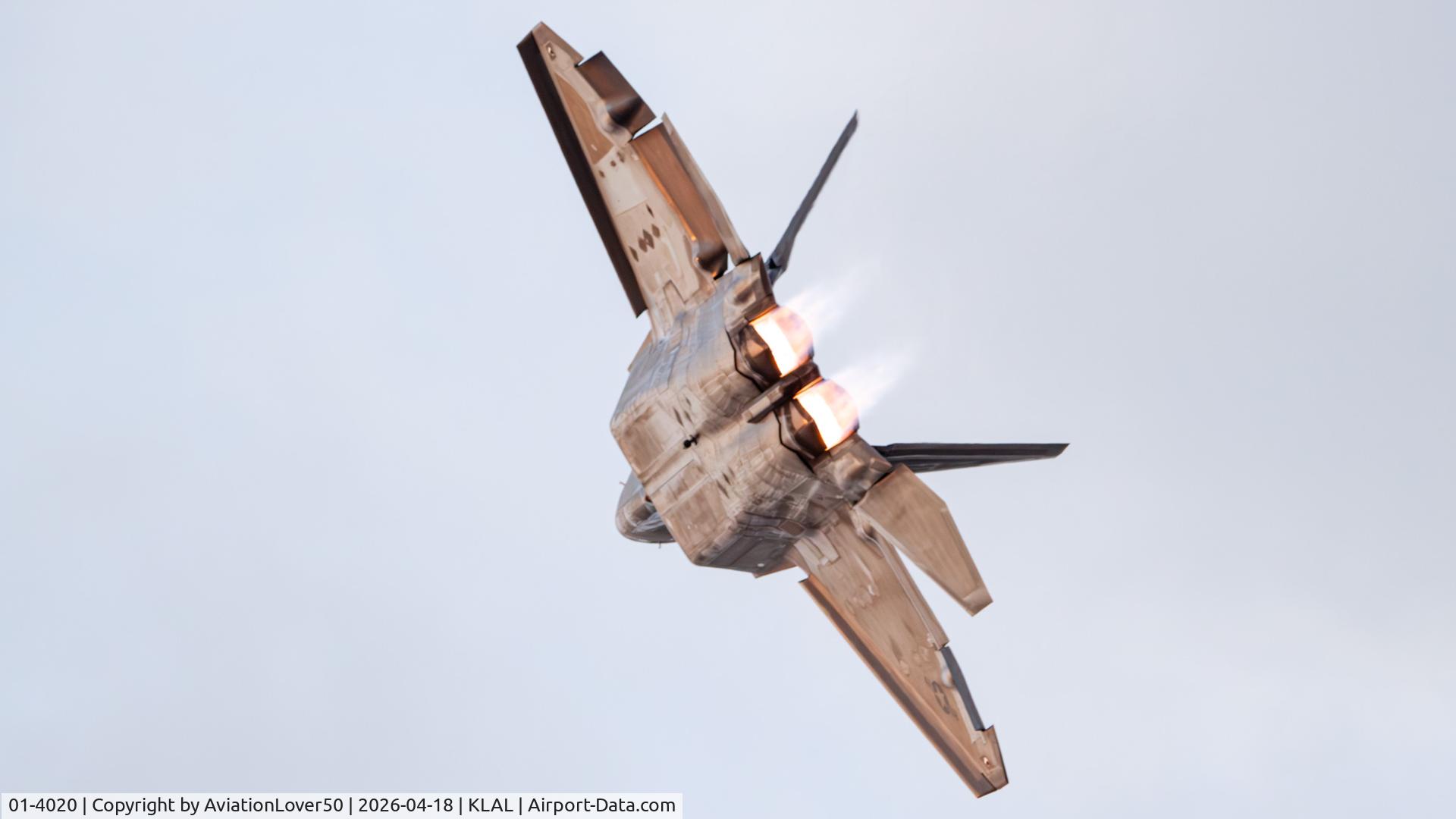 01-4020, 2001 Lockheed Martin F-22A Raptor C/N 645-4020, F-22A