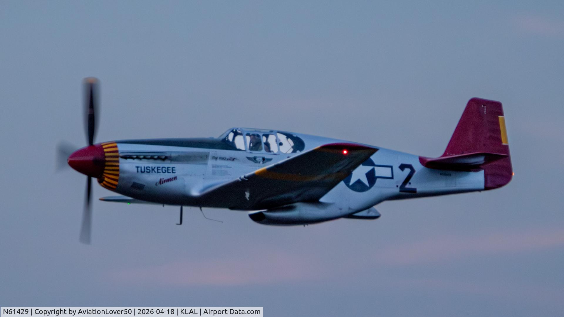 N61429, 1942 North American P-51C Mustang C/N 103-26199, P-51C