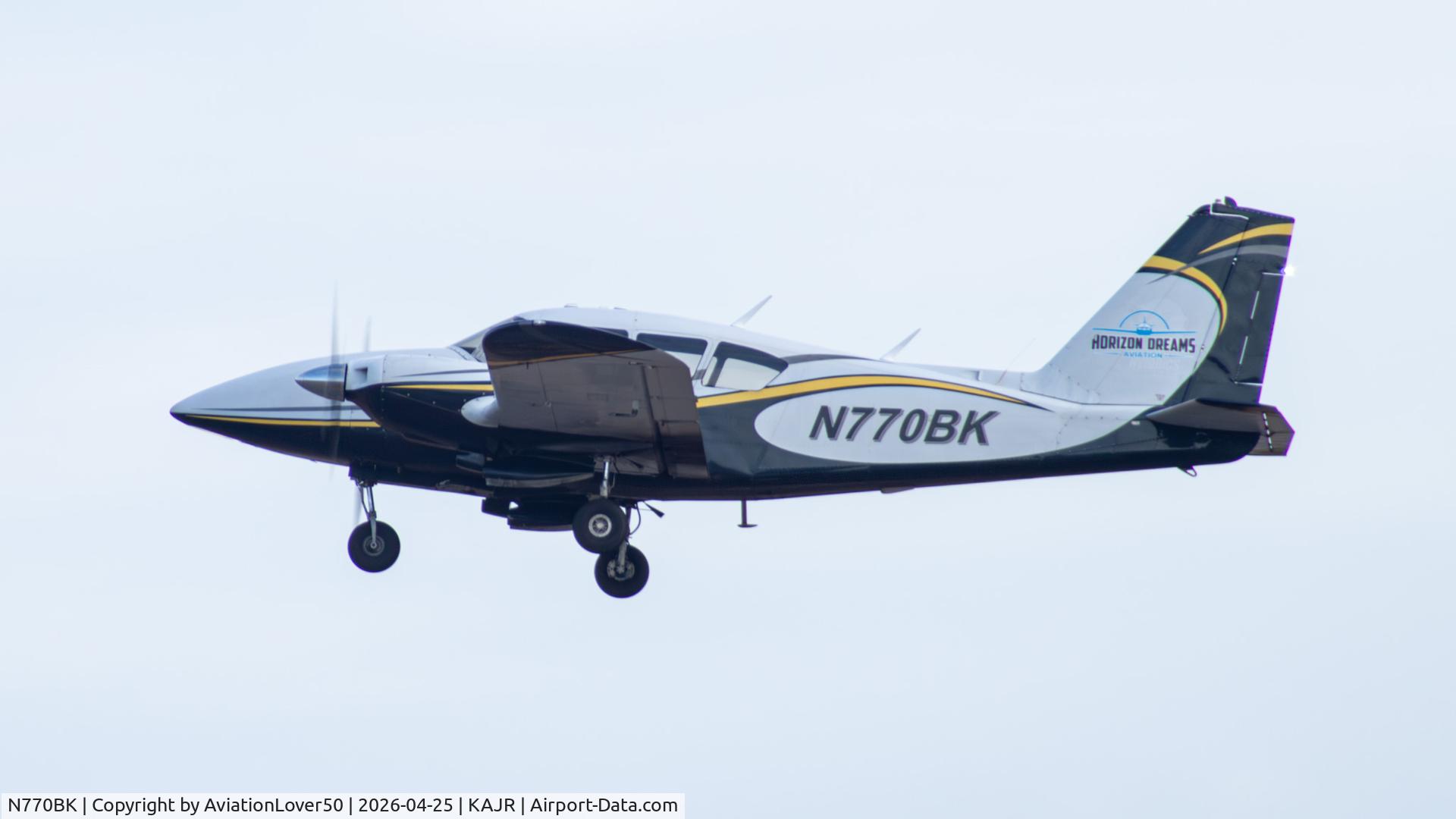N770BK, 1969 Piper PA-23-250 Aztec C/N 29-4296, PA-23