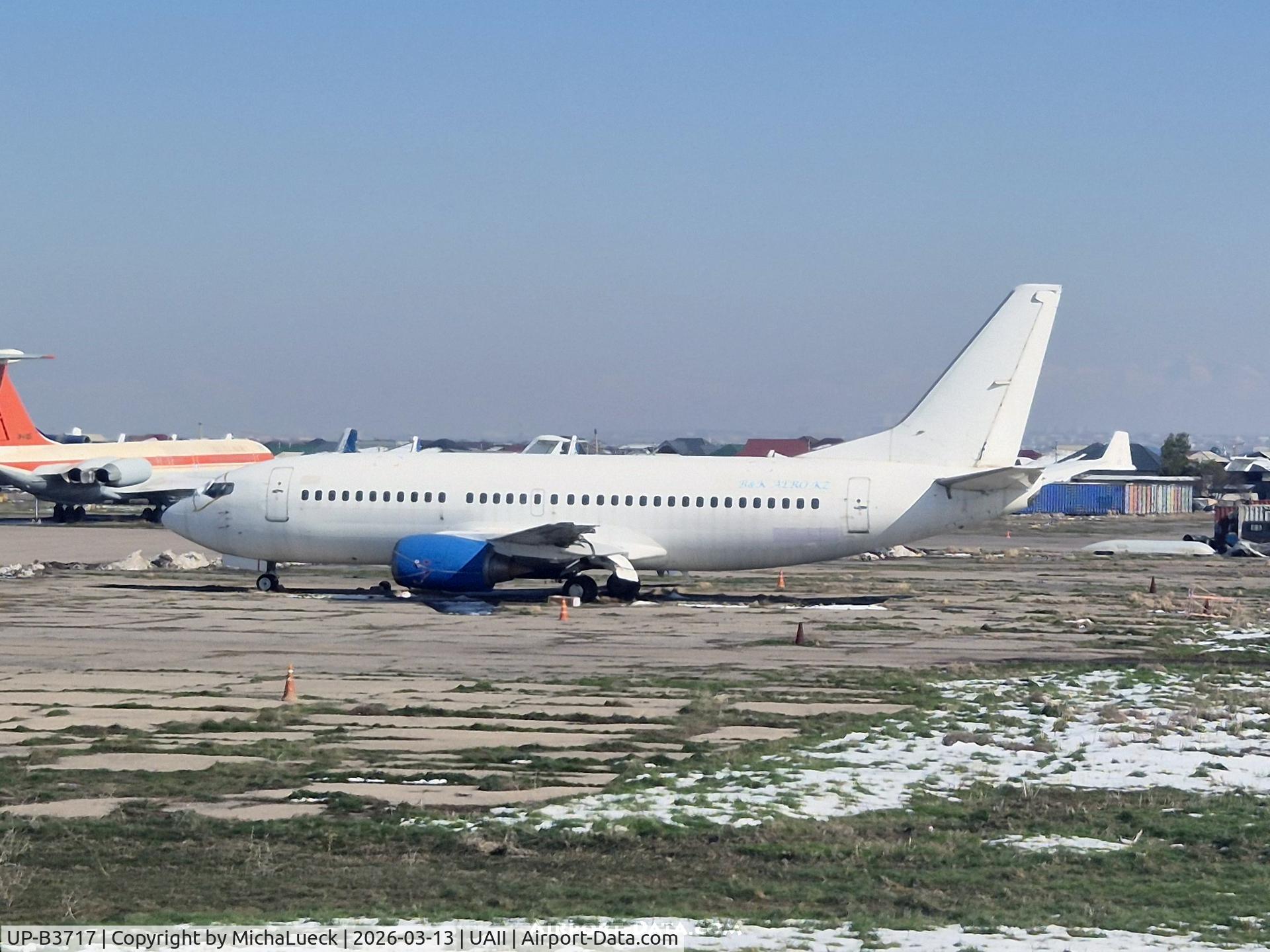 UP-B3717, 1990 Boeing 737-322 C/N 24664, Parked at Shymkent