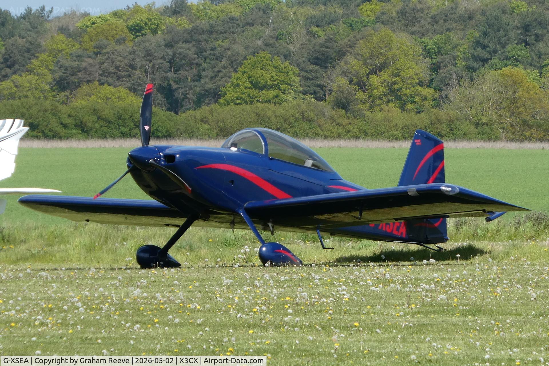 G-XSEA, 2005 Vans RV-8 C/N PFA 303-14228, Parked at Northrepps.