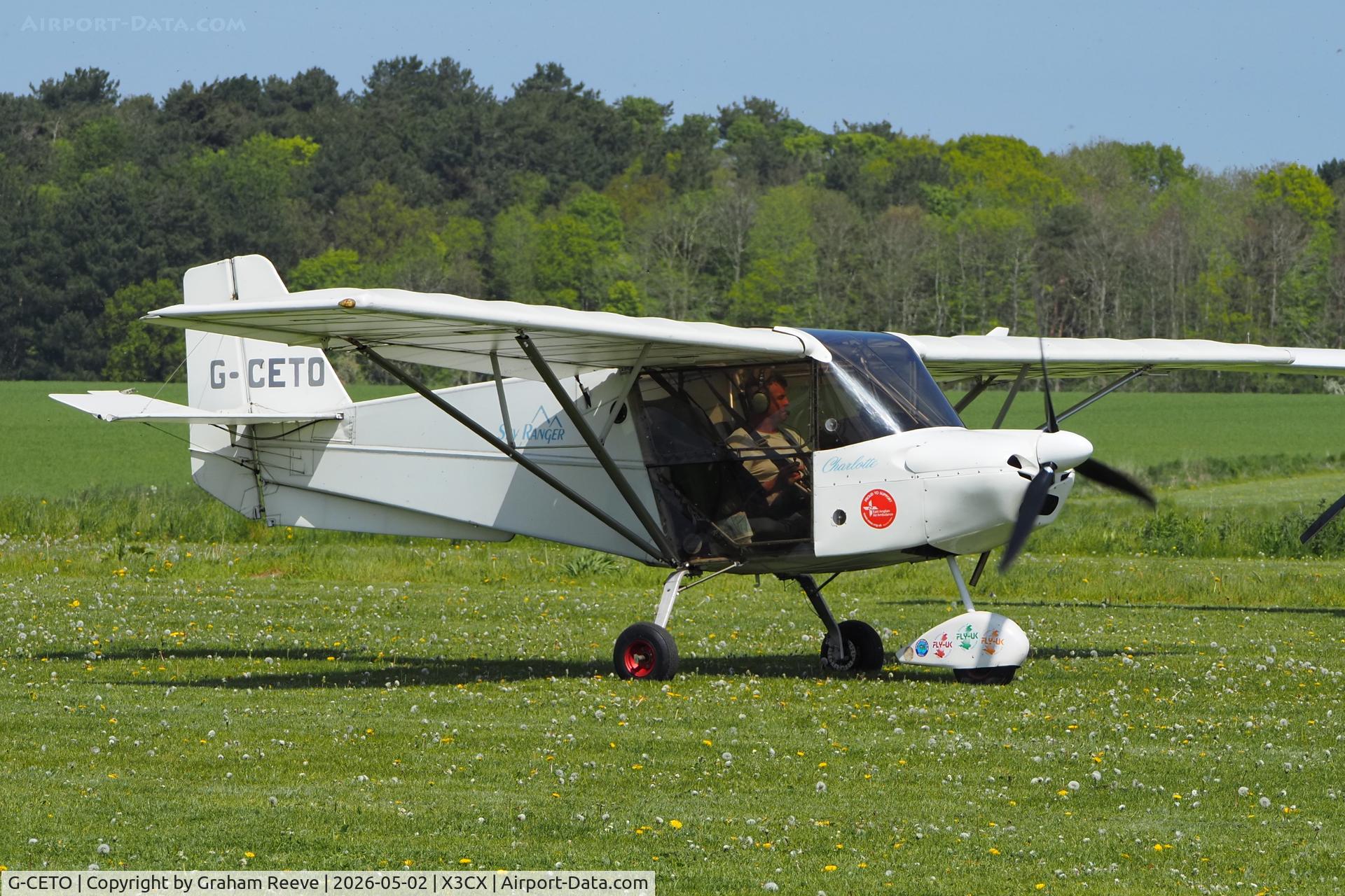G-CETO, 2007 Skyranger Swift 912S(1) C/N BMAA/HB/541, Just landed at Northrepps.