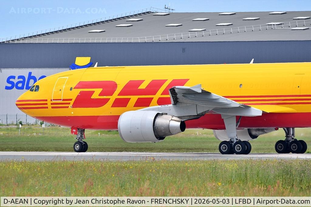 D-AEAN, 1993 Airbus A300B4-622R(F) C/N 703, Bordeaux (BOD)	Leipzig (LEJ)	(BCS007P)