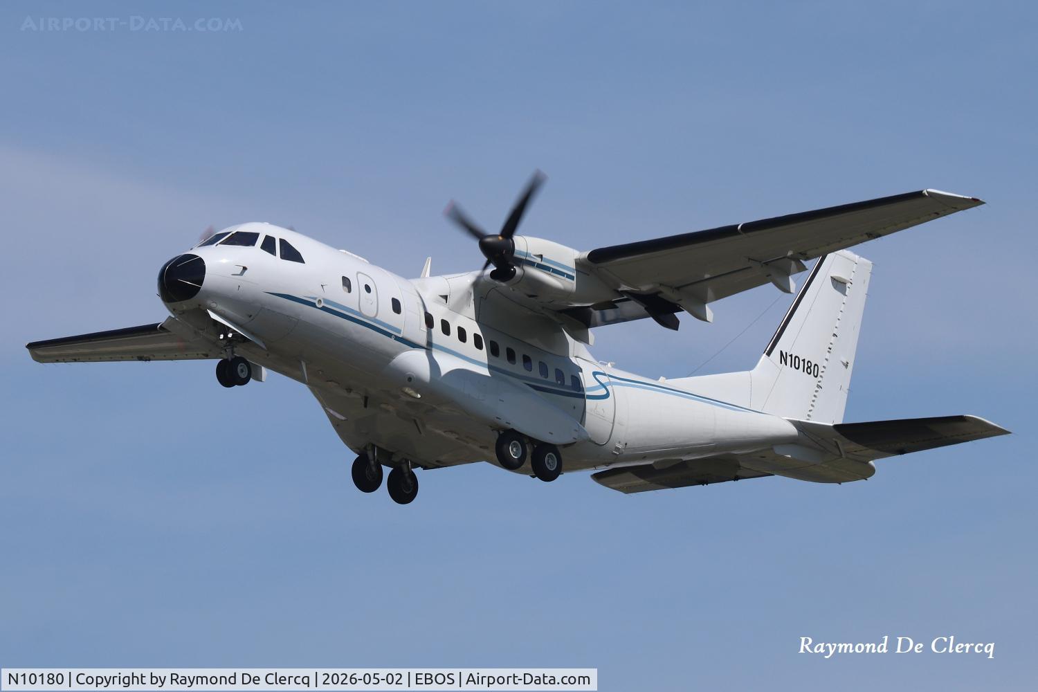N10180, 2003 CASA CN-235 C/N C139, Training flight at Ostend Airport.