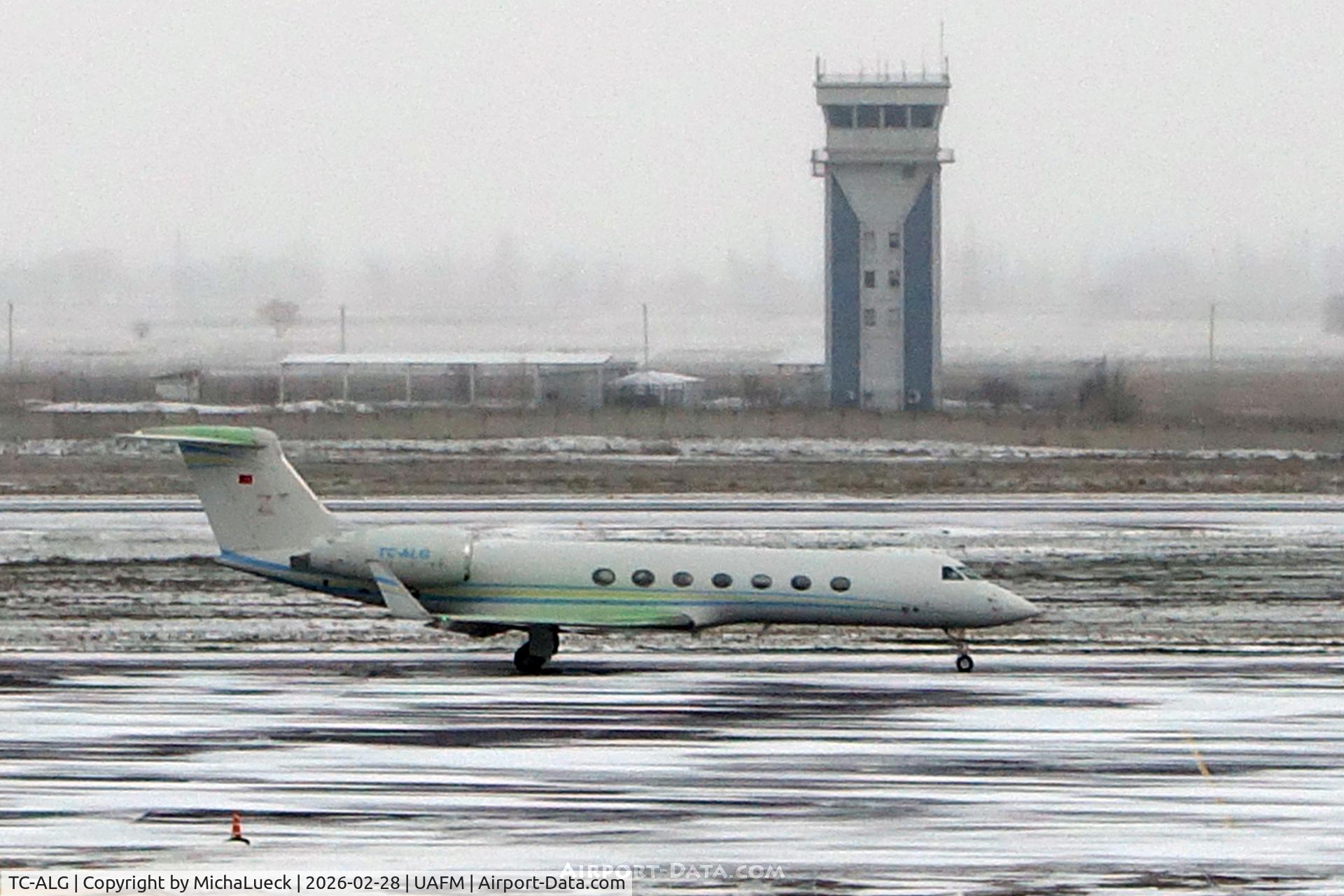 TC-ALG, Gulfstream G550 C/N 5038, At Bishkek Manas (BSZ)