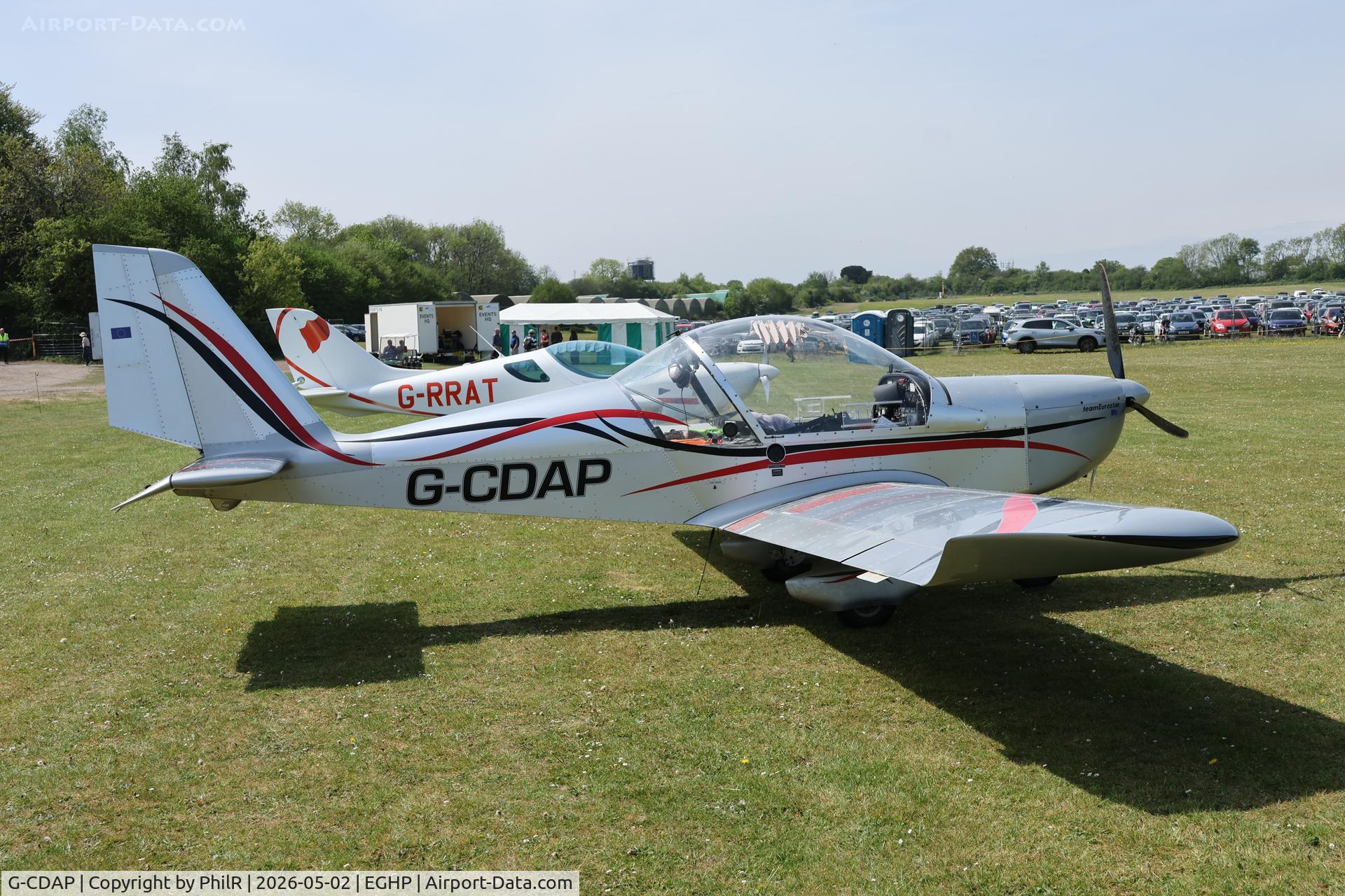 G-CDAP, 2004 Aerotechnik EV-97 Eurostar C/N 2114, G-CDAP 2004 Cosmik Aviation Ltd EV-97 TeamEurostar UK Microlight Show Popham 
