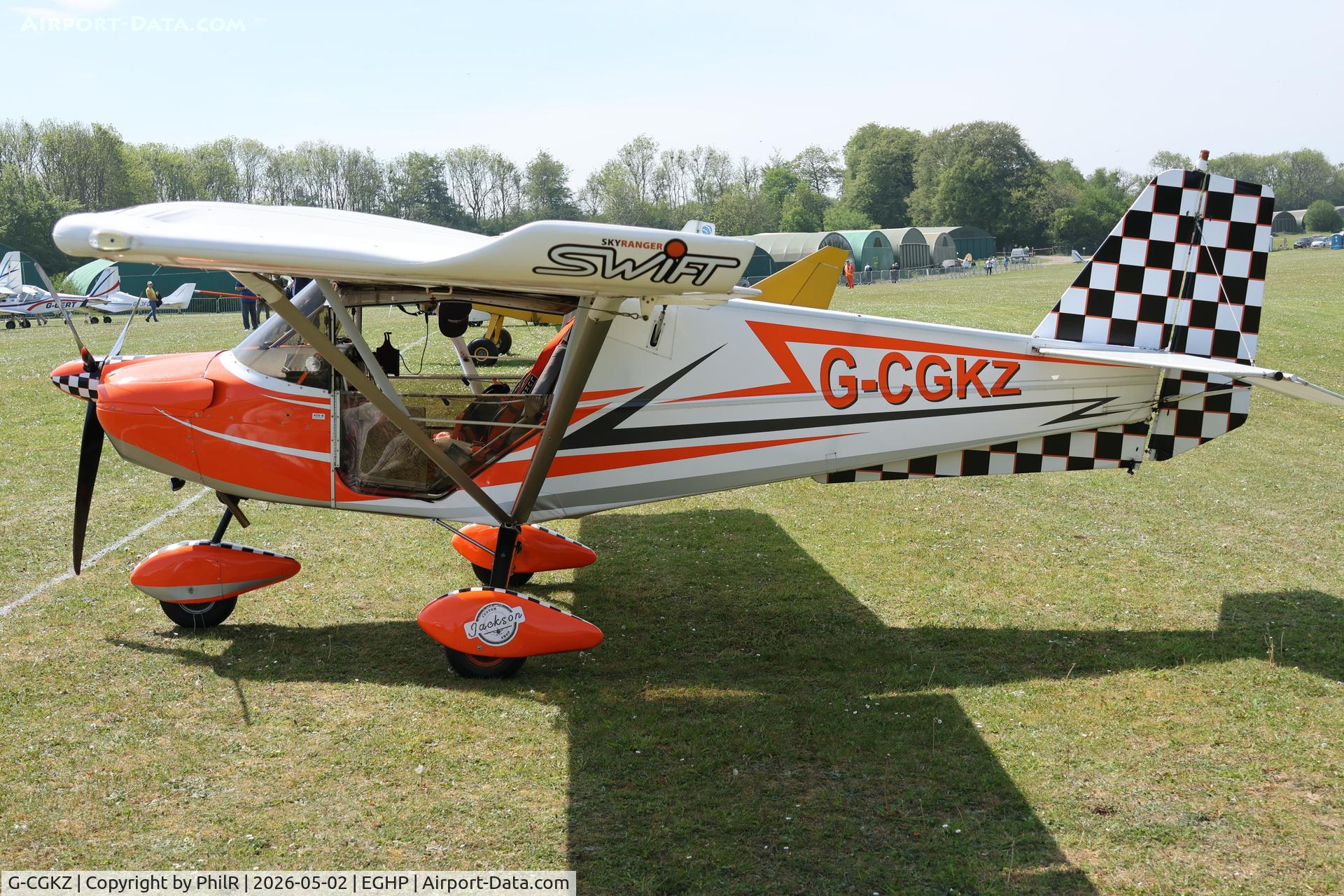 G-CFRT, 2008 Cosmik EV-97 TeamEurostar UK C/N 3224, G-CGKZ 2010 Skyranger Swift 912S(1)Microlight Show Popham