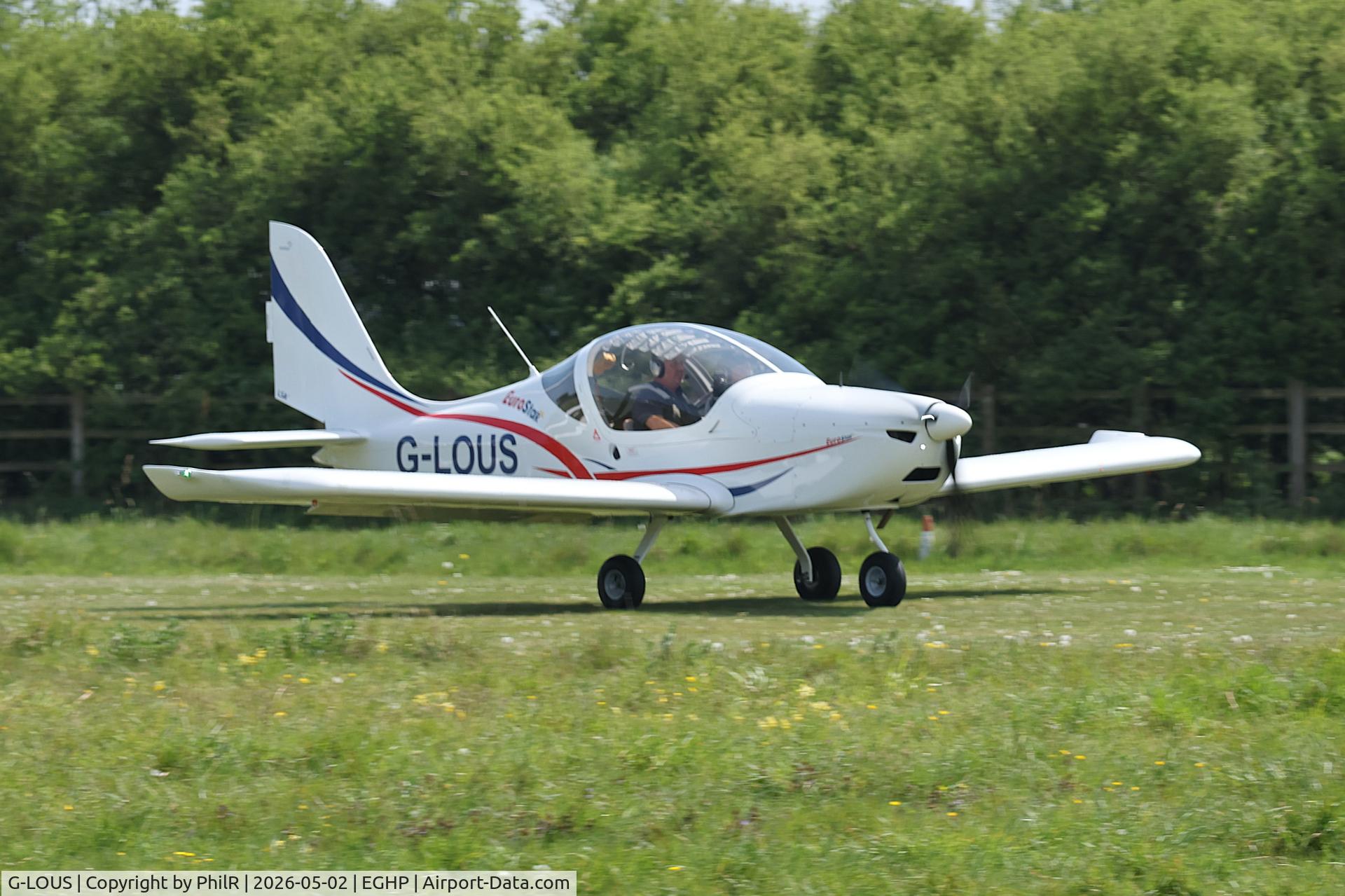 G-LOUS, 2016 Evektor EV-97 Eurostar SL C/N 2016-4234, G-LOUS 2016 Light Sport AviationLtd EV-97 Eutostar SL Microlight Microlight Show Popham
