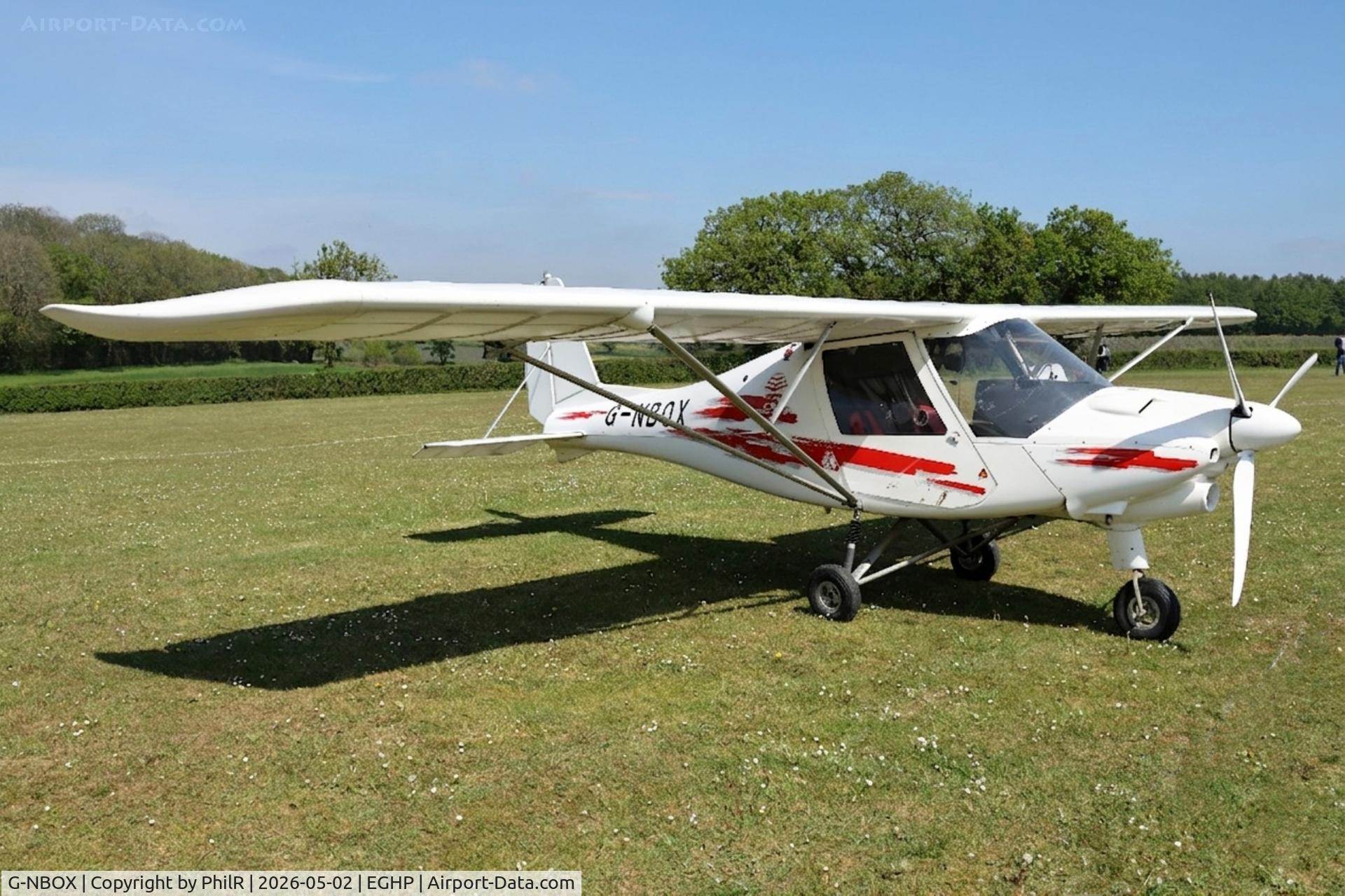 G-NBOX, 2014 Comco Ikarus C42 FB100 Bravo C/N 1405-7329, G-NBOX 2014 Red-Air UK Ikarus C42 FB100 Bravo Microlight Show Popham
