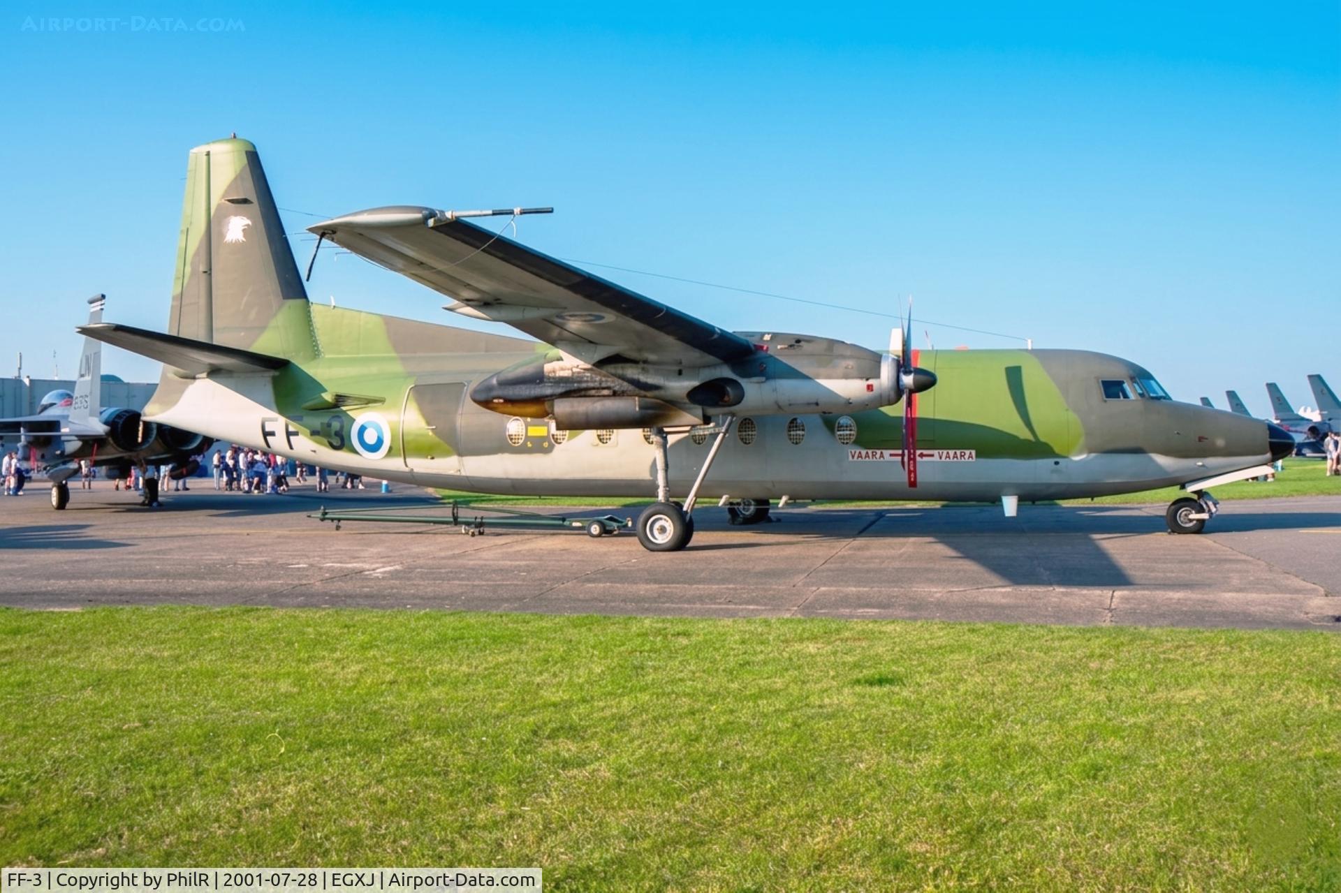 FF-3, 1983 Fokker F-27-400M Friendship C/N 10662, FF-3 1983 Fokker F-27 FinnishAF RIAT Cottesmore 