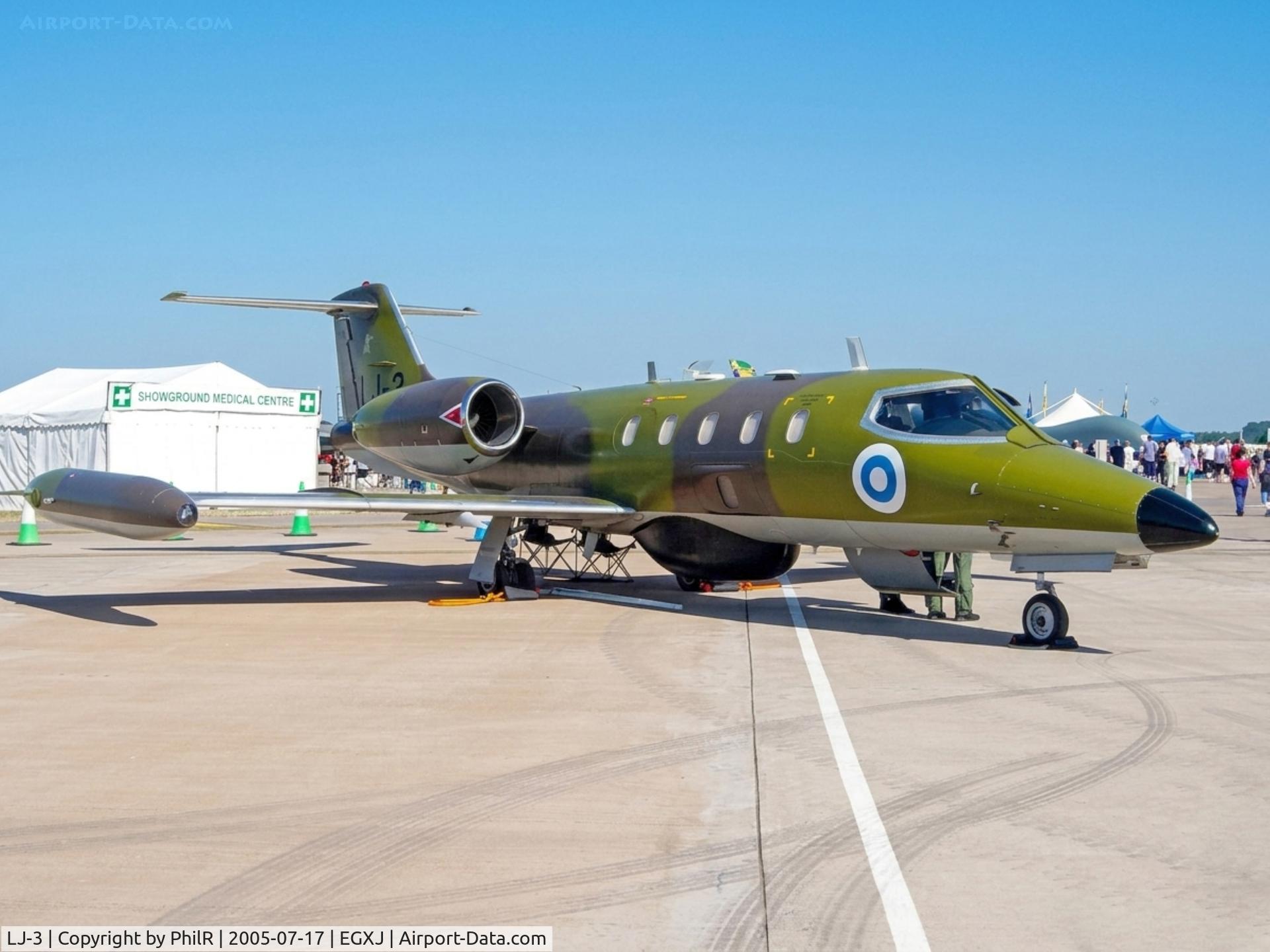 LJ-3, 1981 Gates Learjet 35A C/N 35A-470, LJ-3 1982 Gates Learjet 35A FinAF RIAT 17.07.05.jpg