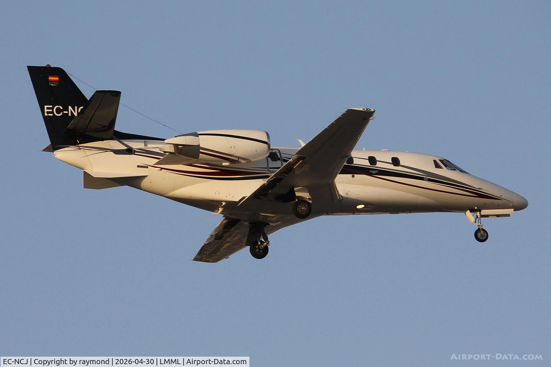 EC-NCJ, , Cessna 560XL Citation XLS+ reg EC-NCJ of Gestair on final approach for RW13 Malta.