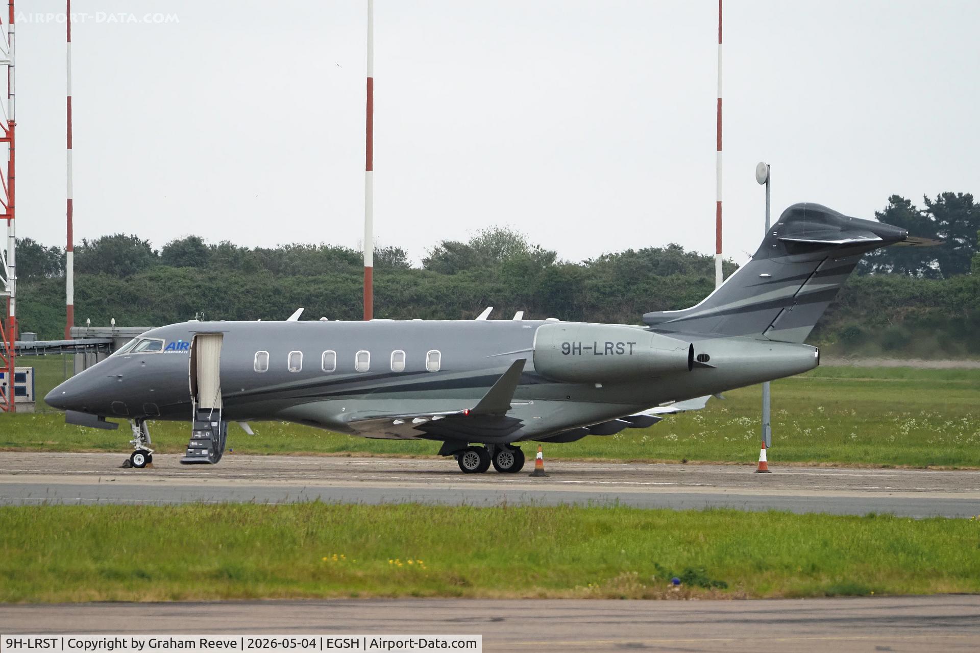 9H-LRST, 2026 Bombardier BD-100-1A10 Challenger 3500 C/N 21106, Parked at Norwich.