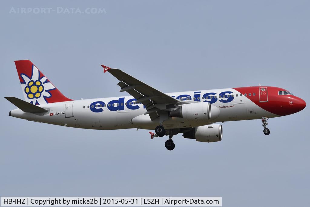 HB-IHZ, 1999 Airbus A320-214, c/n 1026, Landing
