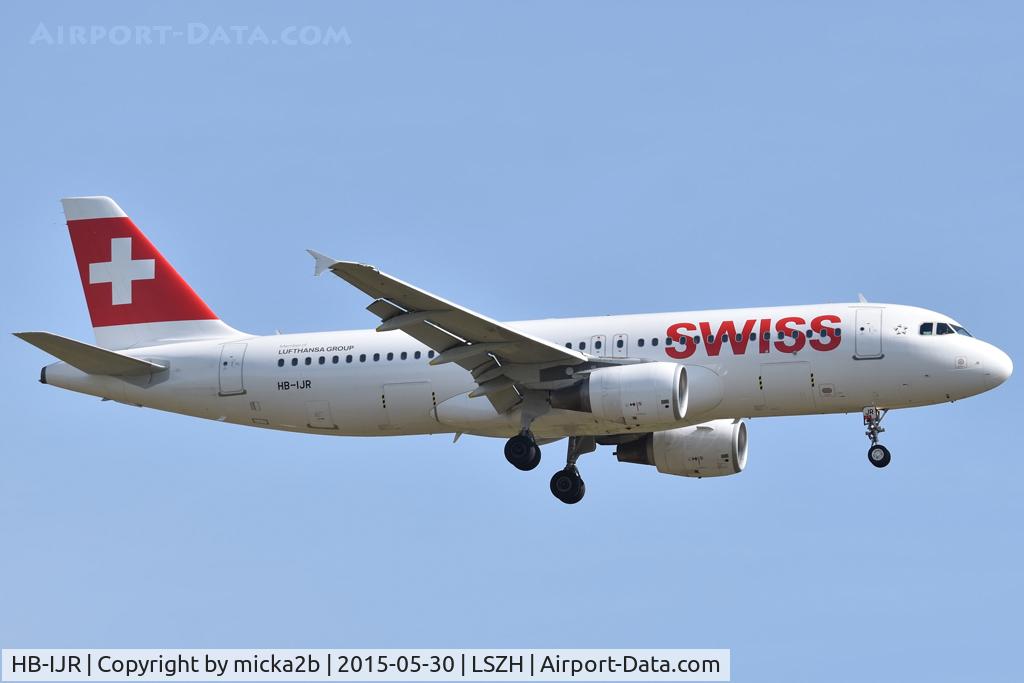 HB-IJR, 1997 Airbus A320-214, c/n 0703, Landing