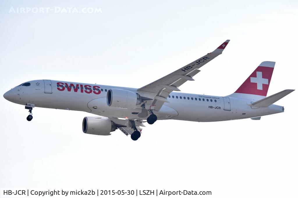 HB-JCR, 2018 Airbus A220-300 C/N 55044, Landing
