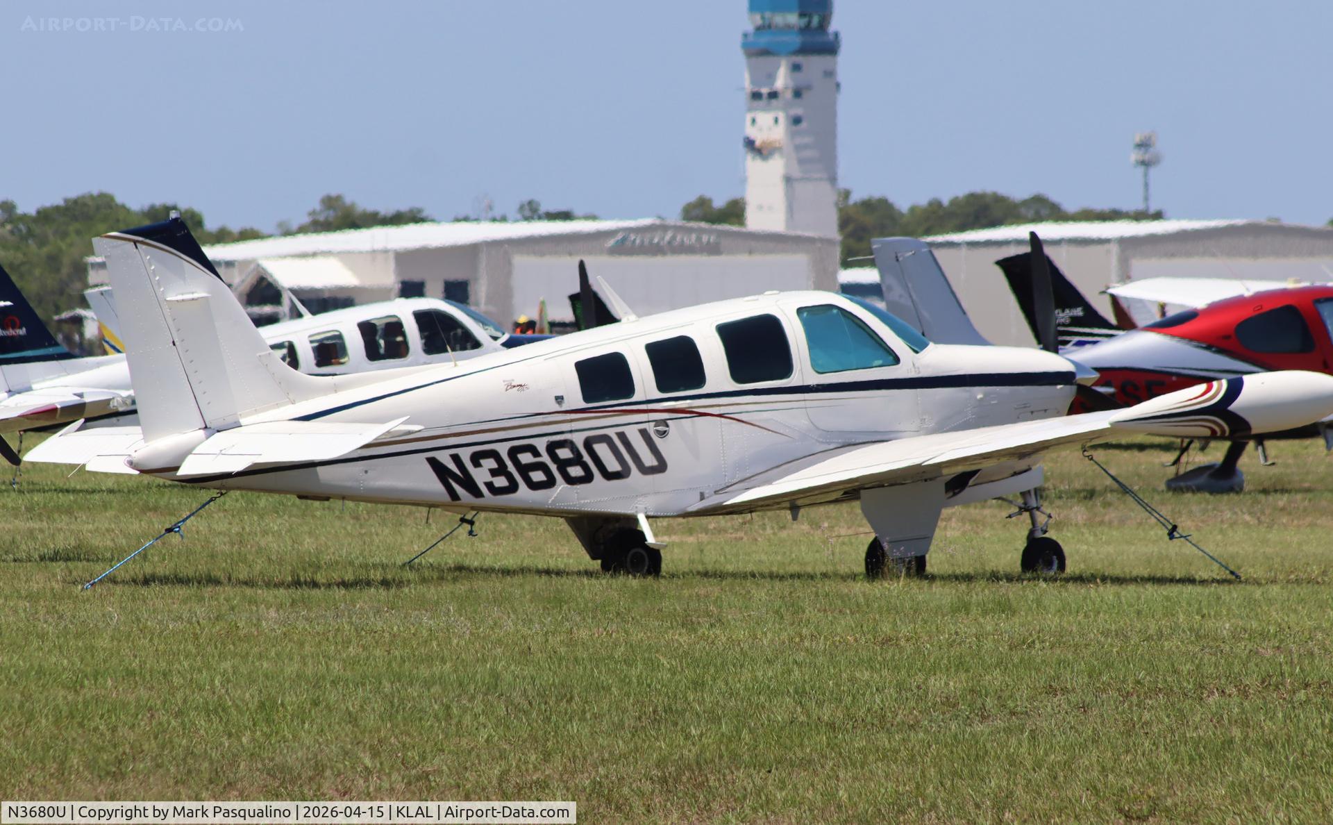 N3680U, 1980 Beech A36 Bonanza 36 C/N E-1718, Beech A36