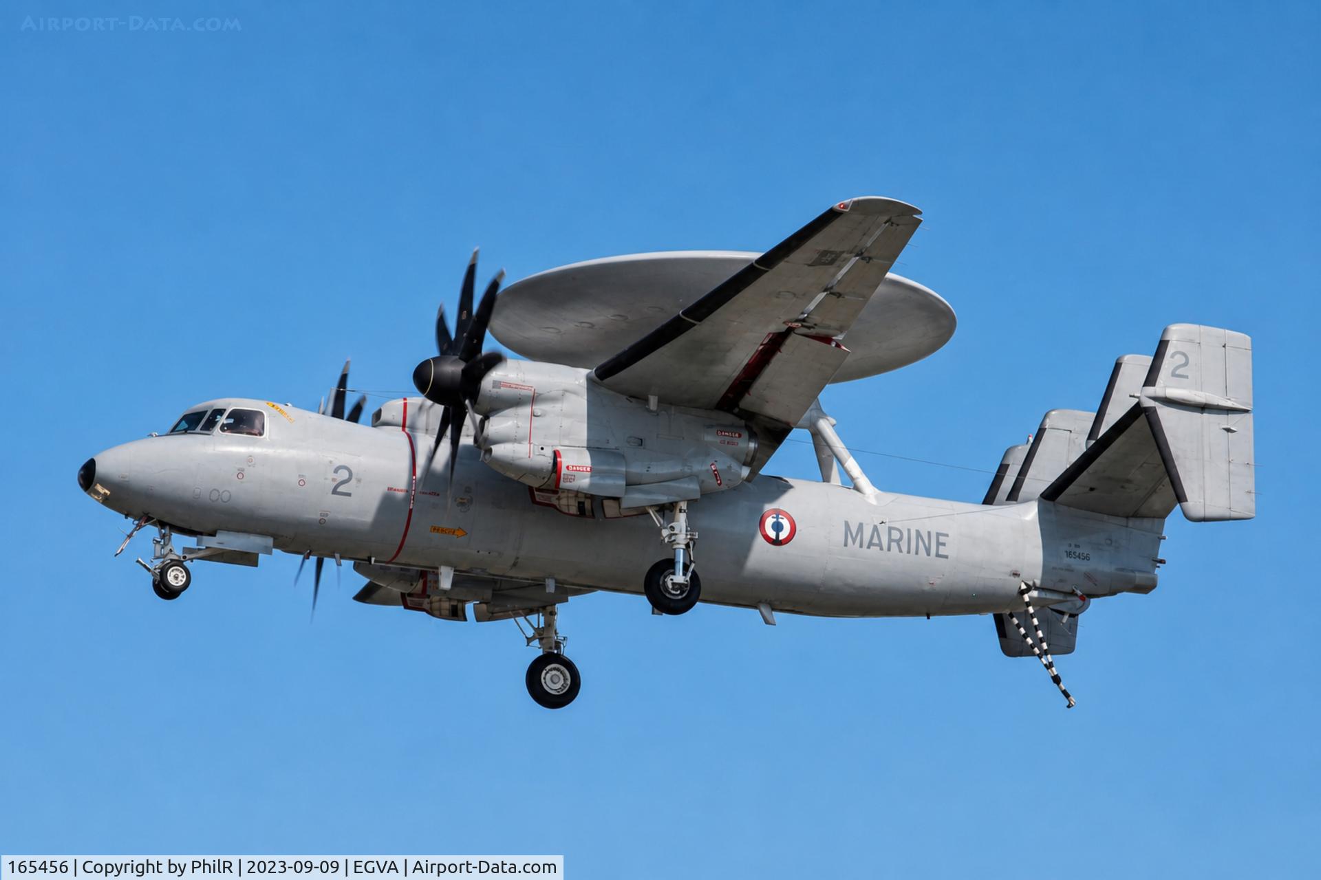165456, Northrop Grumman E-2C Hawkeye C/N FR-2, '2' 165456 Grumman E-C2 Hawkeye French Navy Air Legend Melun-Villaroche 
