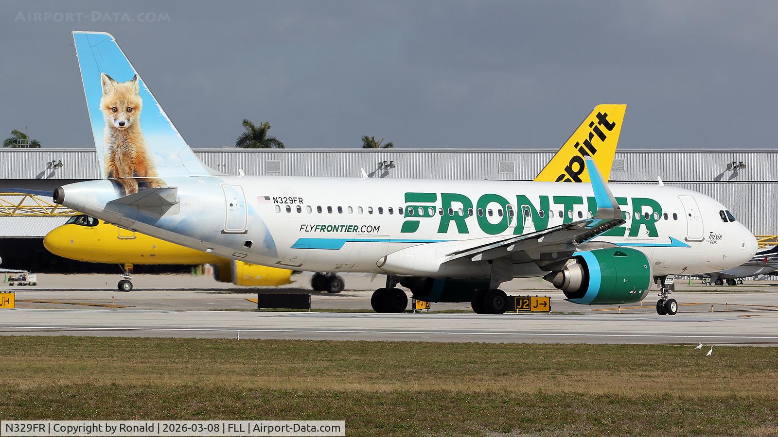 N329FR, 2018 Airbus A320-251N, c/n 8135, at fll