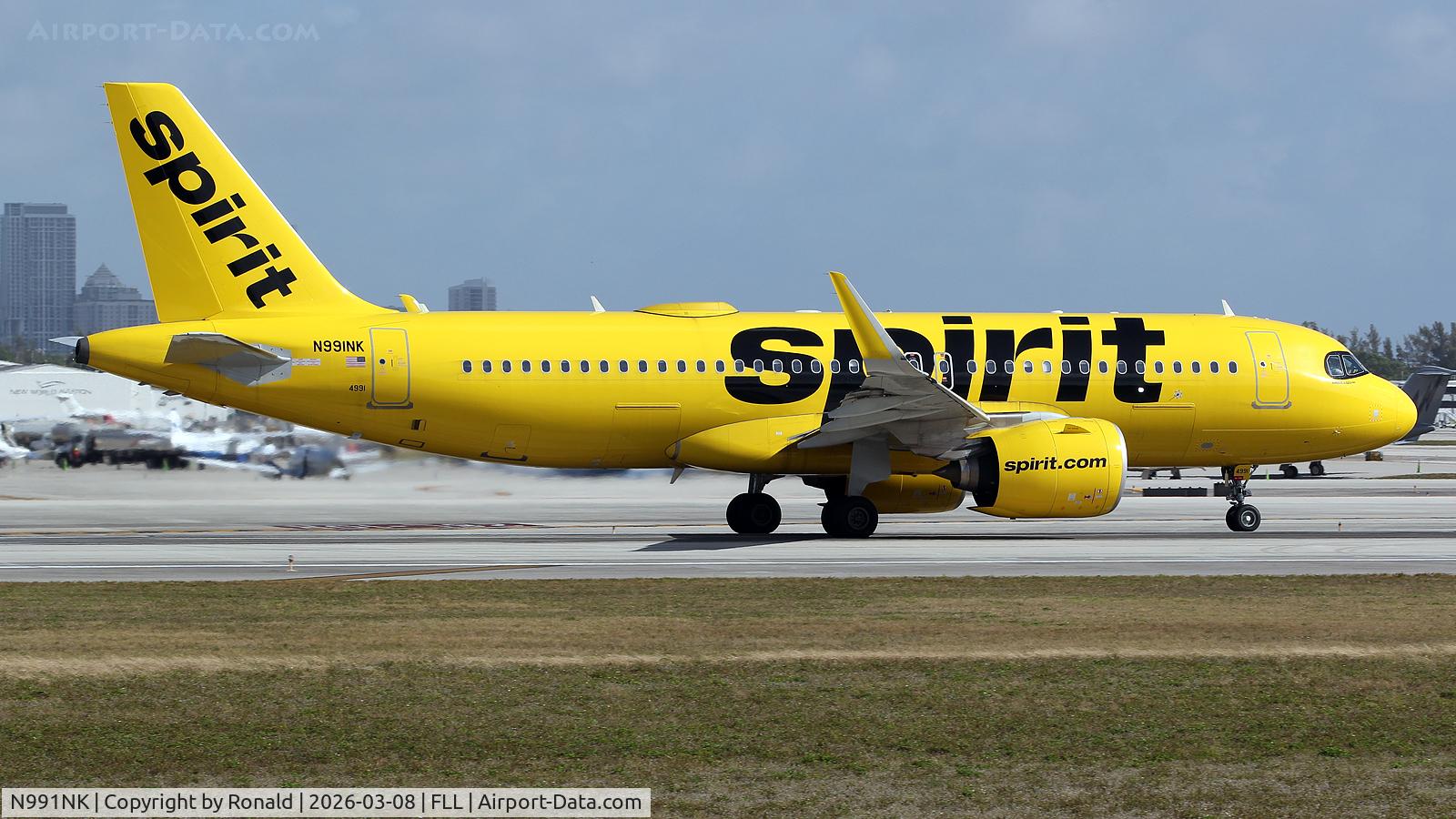 N991NK, 2024 Airbus A320-271N, c/n 11862, at fll