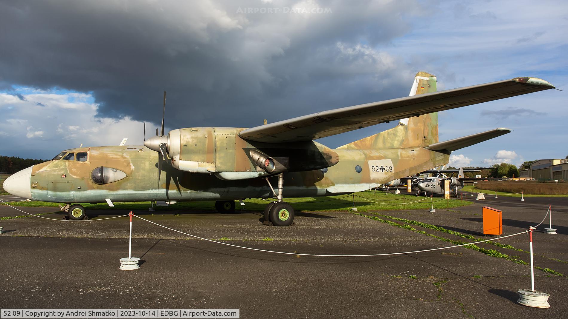 52 09, 1981 Antonov An-26SM C/N 114-02, Displayed at Bundeswehr Museum of Military History.