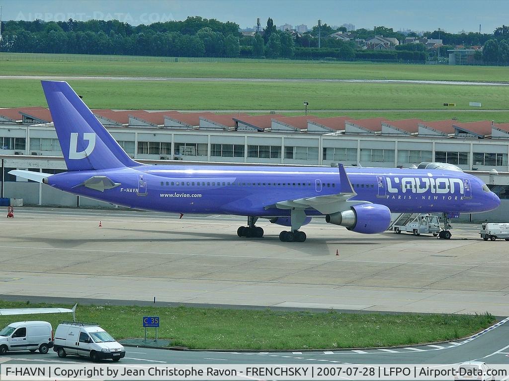 F-HAVN, 1991 Boeing 757-230 C/N 25140, L'Avion (GOAL)