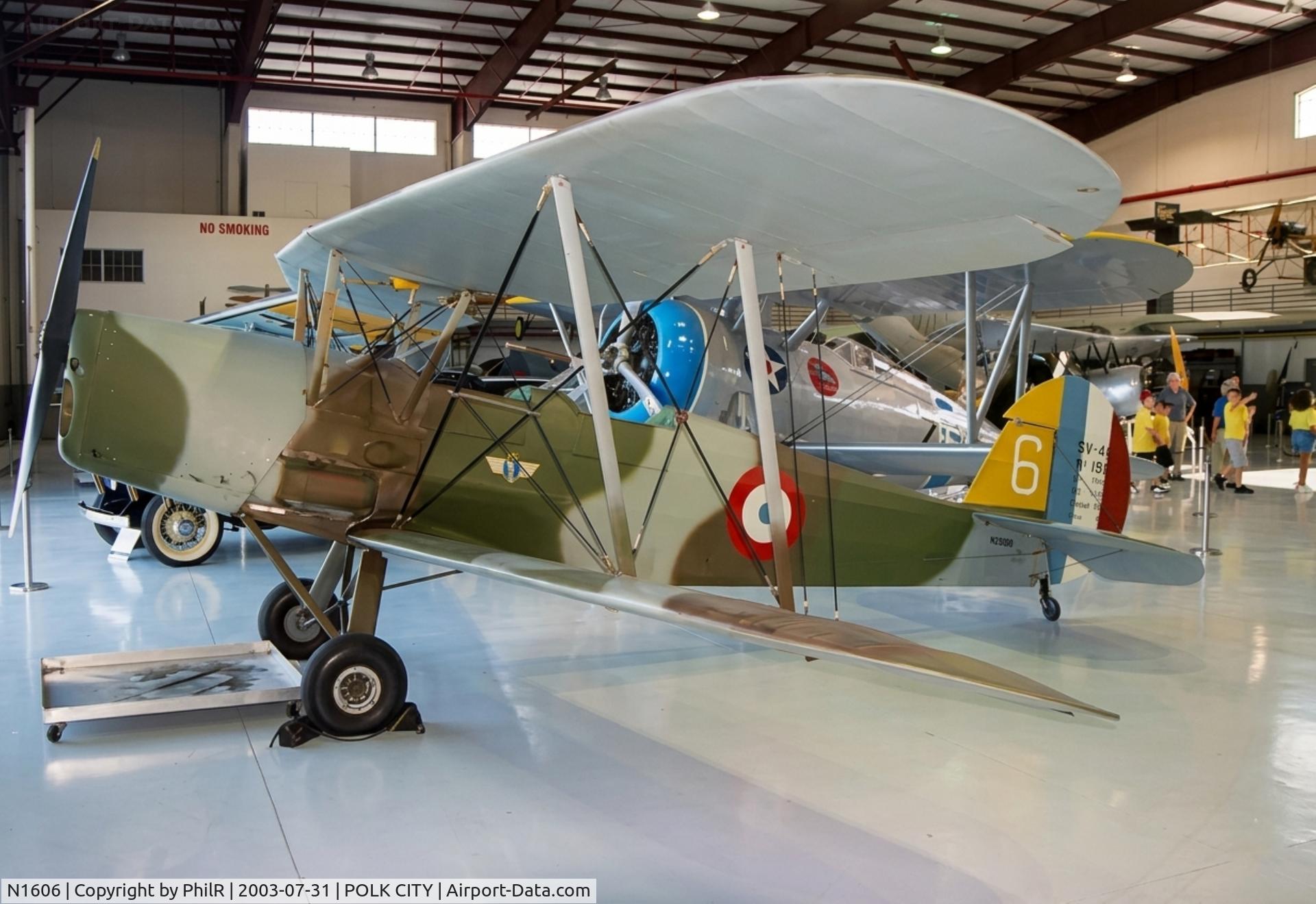 N1606, 1945 Nord Stampe SV-4C C/N 190, 6 (NX1606) 1945 Nord SV4C Stampe AdeTerre Flight of Fantasy Polk City
