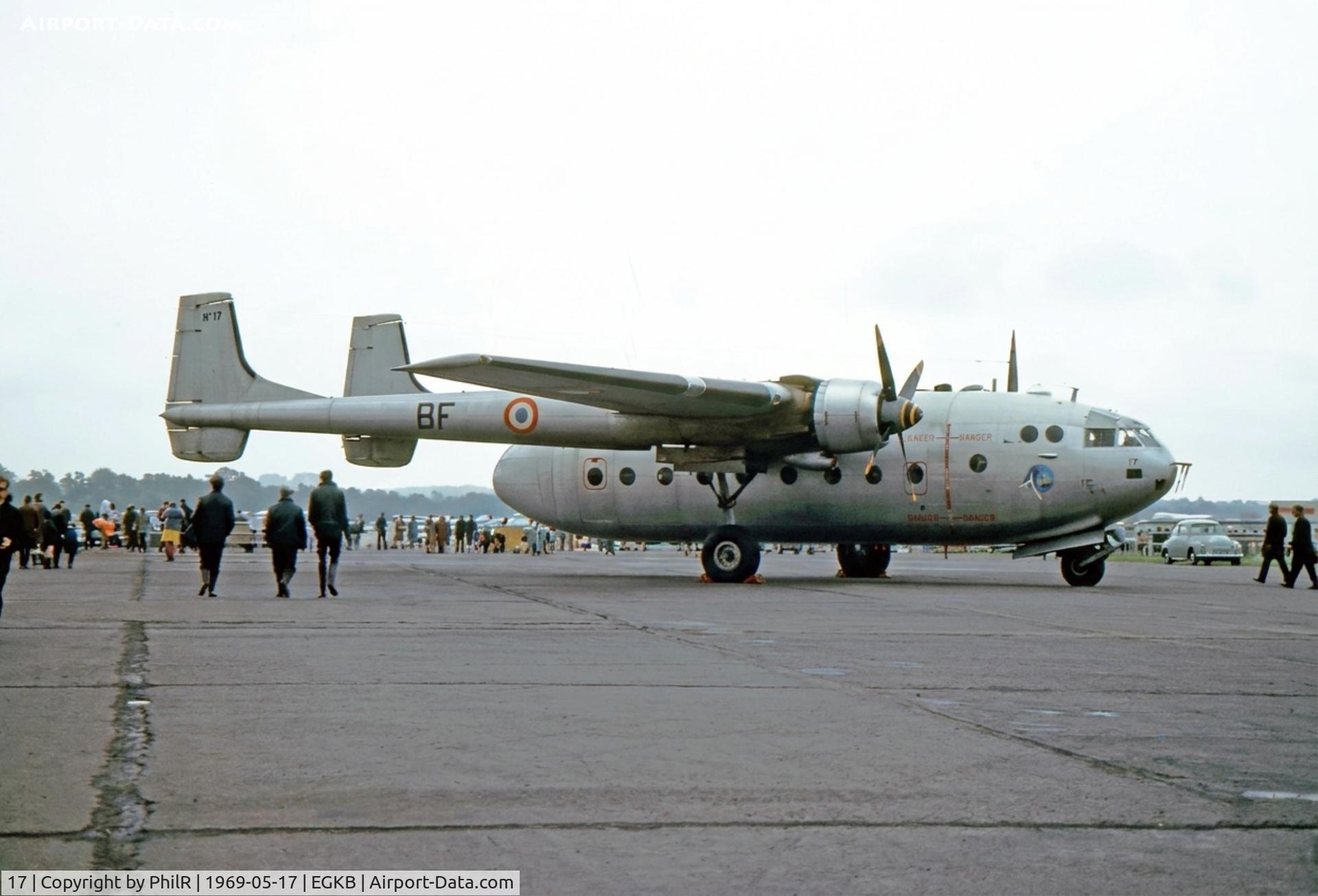 17, Nord Nord 2500 C/N 17, 17 BF Nord 2501F Noratlas AdL Biggin Hill 