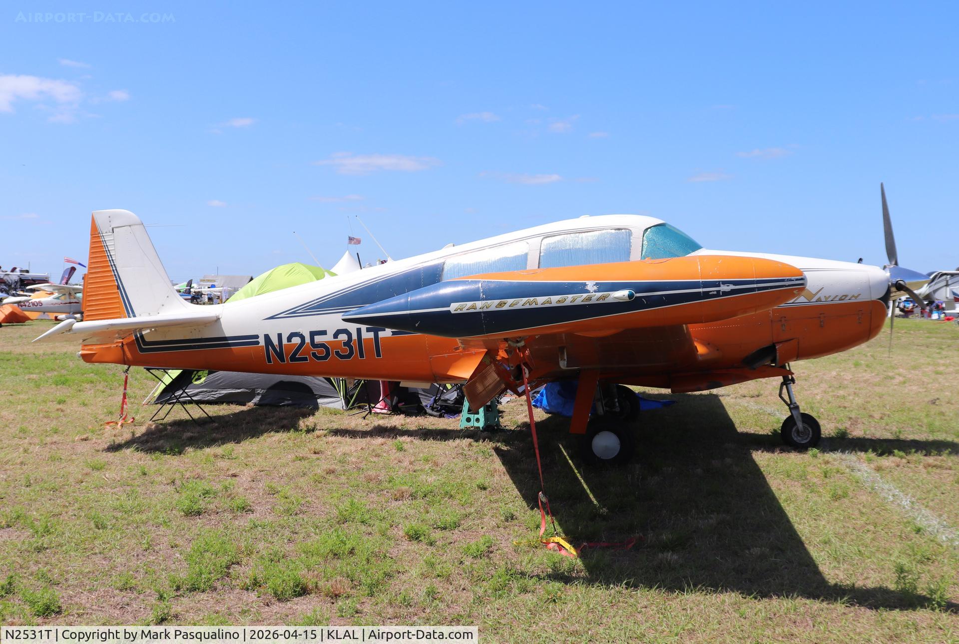 N2531T, 1969 Navion Rangemaster H, c/n NAV-4-2536, Navion Rangemaster H