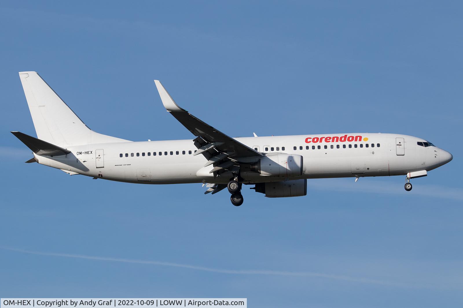 OM-HEX, 2001 Boeing 737-81Q, c/n 30785 l/n 1007, Corendon 737-800