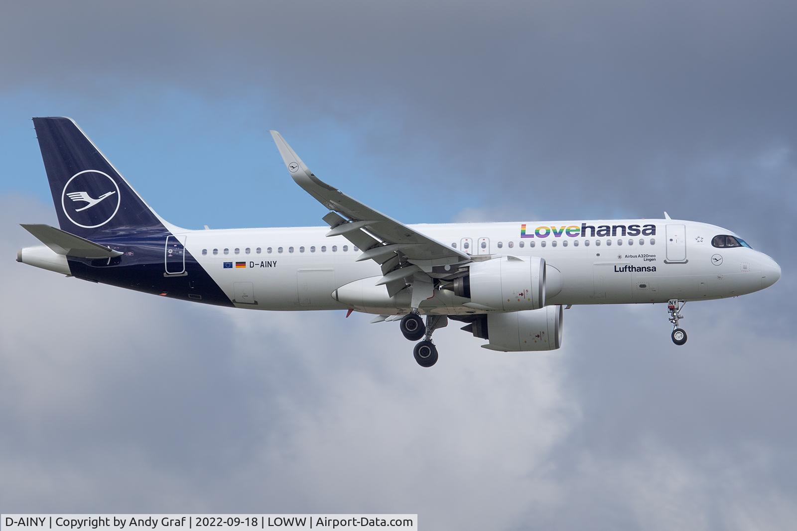 D-AINY, 2020 Airbus A320-271N, c/n 9453, Lufthansa A320N