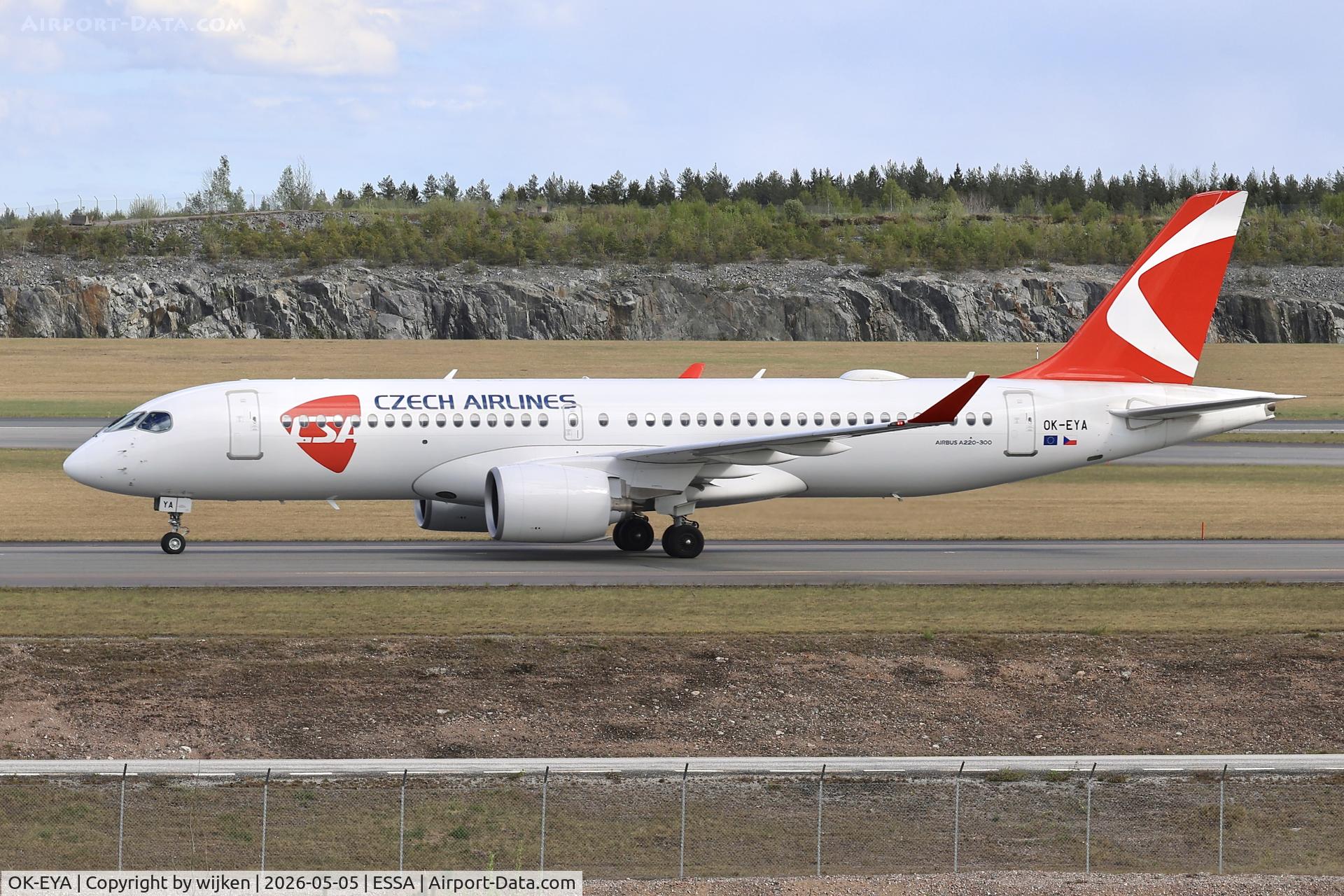 OK-EYA, 2025 Airbus A220-371 C/N 55311, Twy W