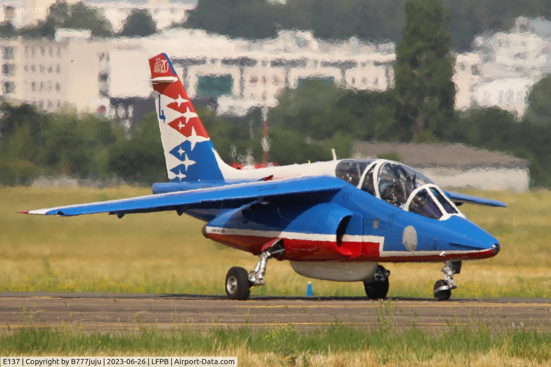 E137, Dassault-Dornier Alpha Jet E, c/n E137, at SIAE 2023