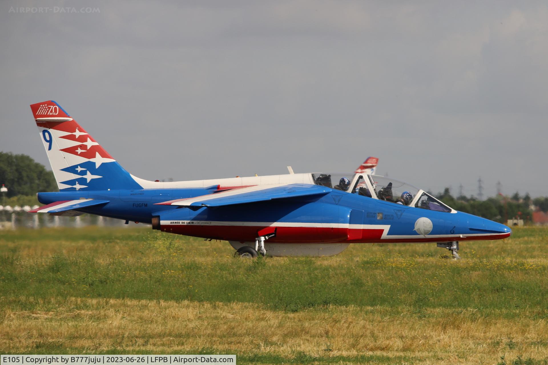 E105, Dassault-Dornier Alpha Jet E C/N E105, at SIAE 2023