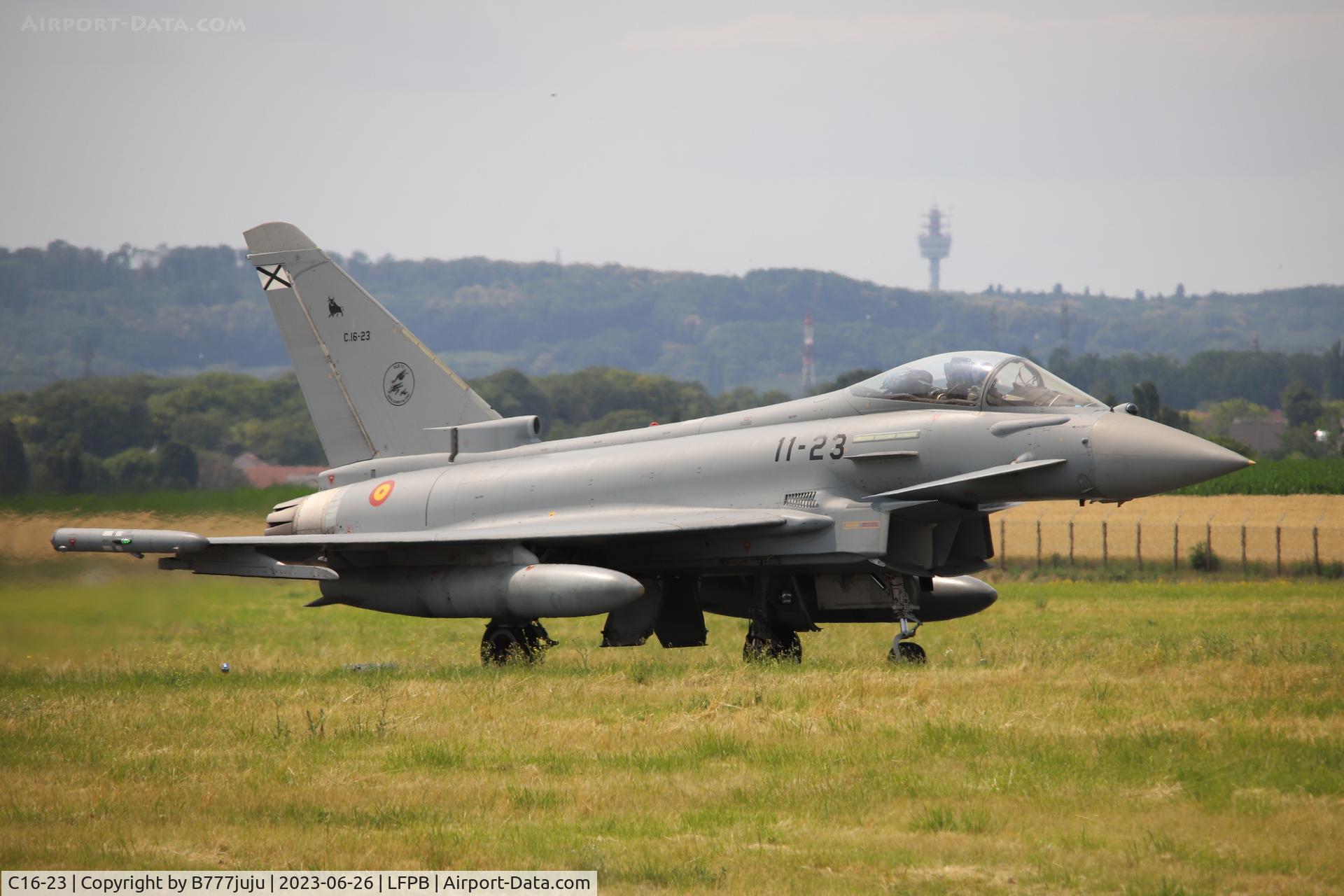 C16-23, Eurofighter EF-2000 Typhoon S C/N SS003, at SIAE 2023